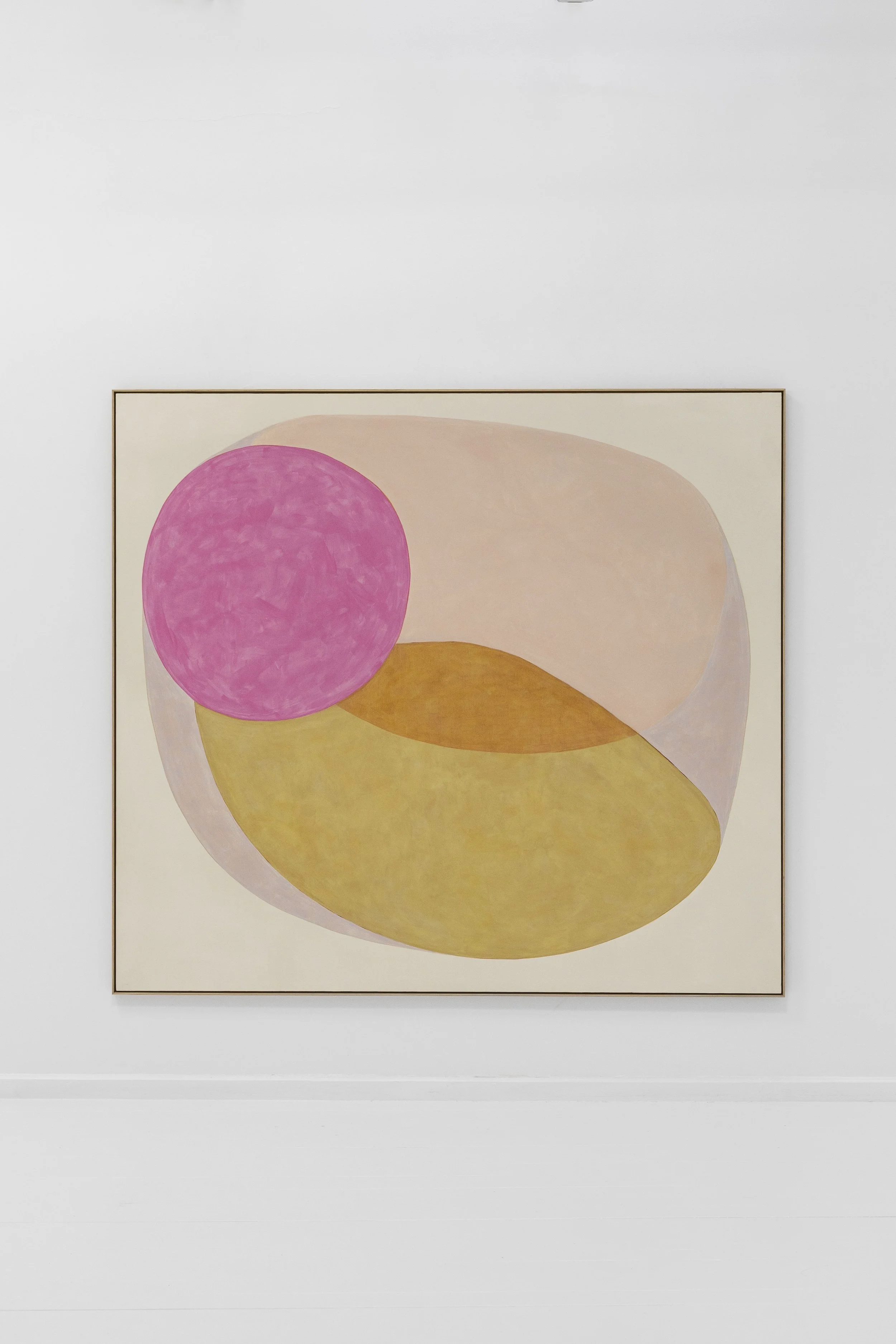 Maru Quiñonero, Bodegón, 2024, Acrylic and pencil on canvas, 71.85 x 79.7 x 1.37 in, Framed