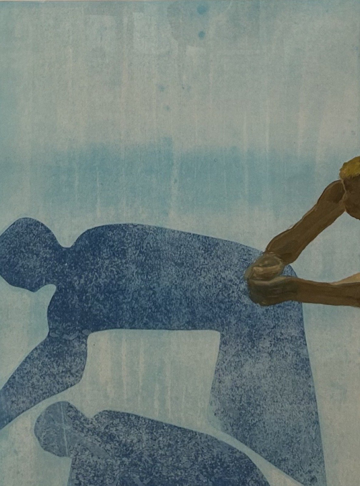 Holland Cunningham, I Don't Know How to Swim, 2025, Monotype, 23.25 x 18 inches