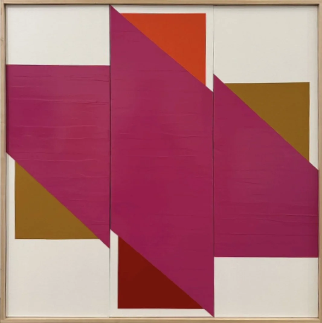 Jason Trotter, Interaction: Rarefied Magenta, 2025, Acrylic on canvas, 37 x 37 x 2 inches