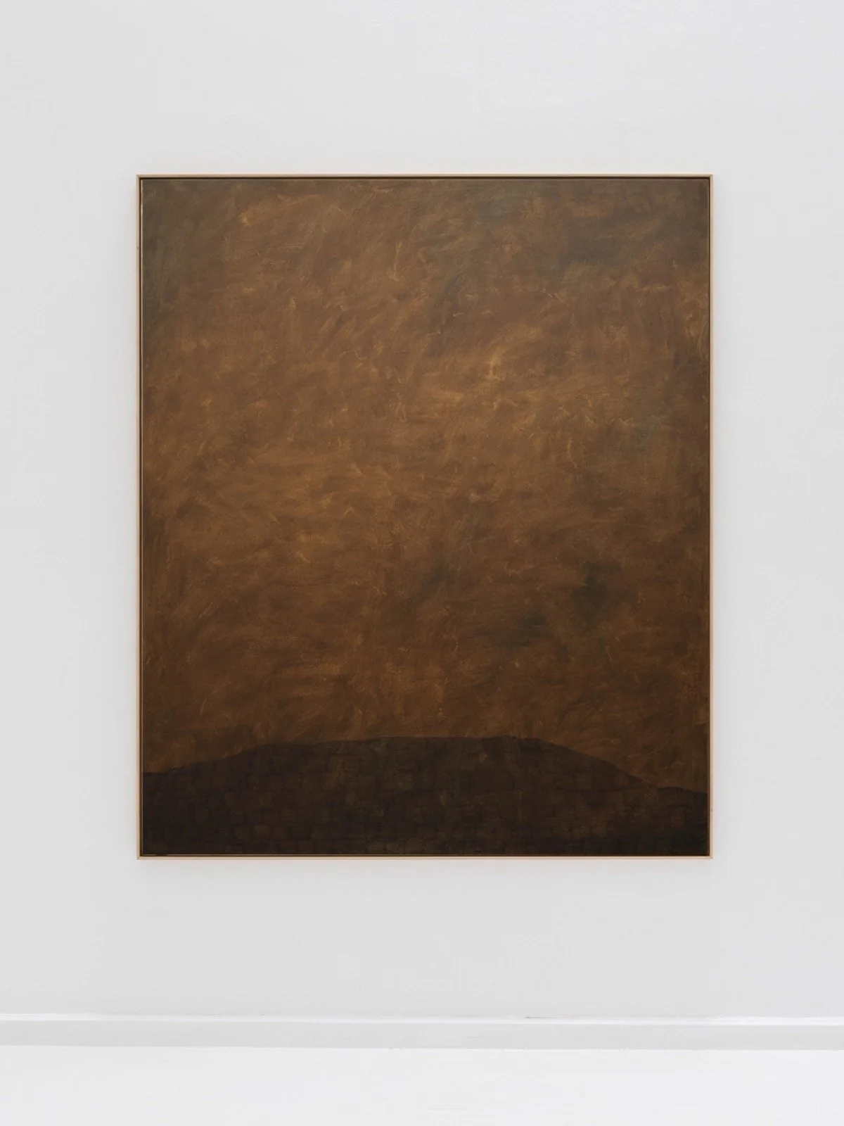 Maru Quiñonero, THE SILENCE, 2026, Acrylic and pencil on canvas, 45.7 x 38.2 Inches, Framed