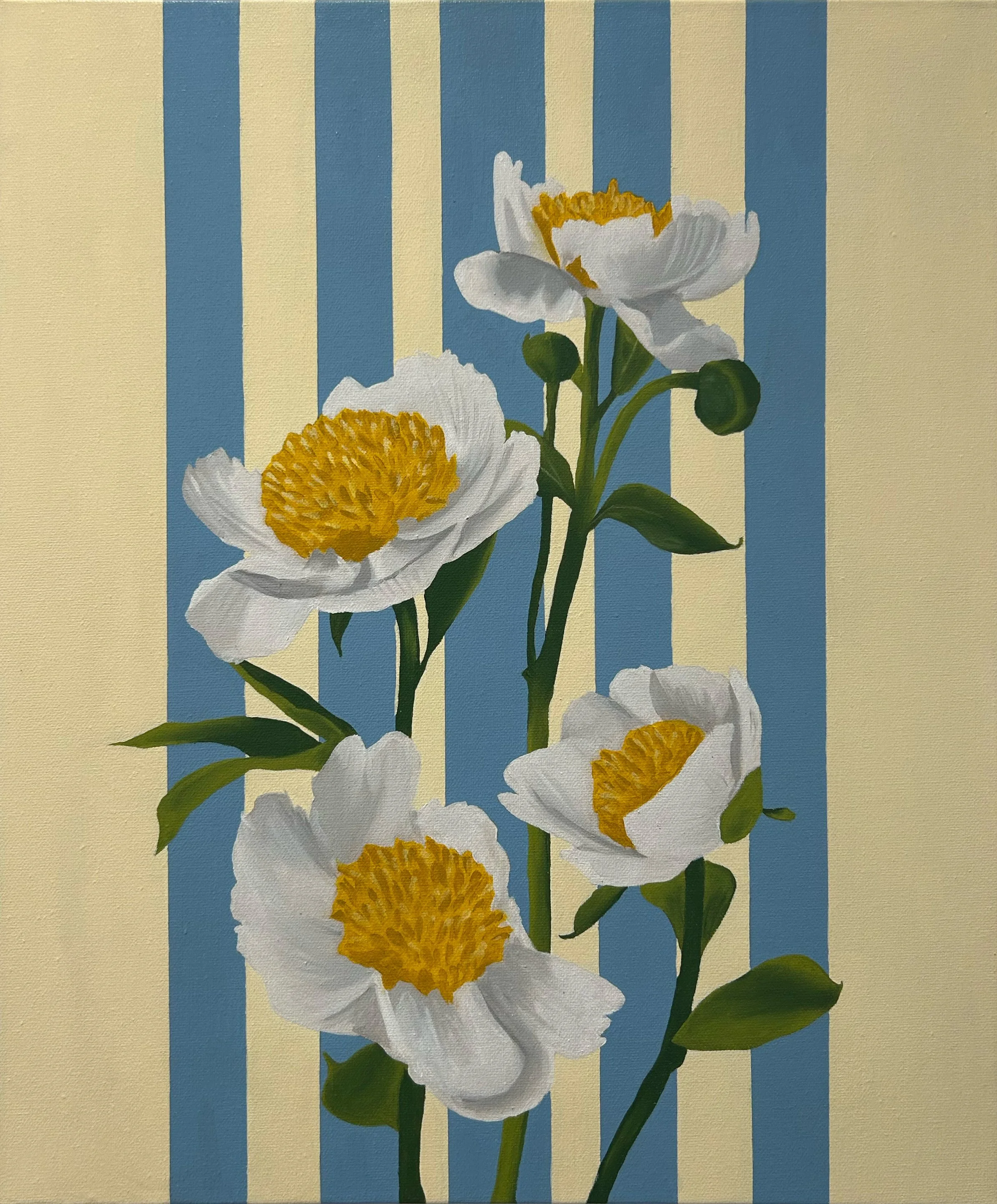 Daniel Adenitan,  Blue, 2026, Oil and Acrylic on Canvas, 24 x 20 in