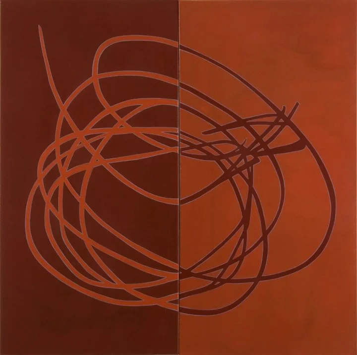 Lucy Soni, Unlikely Marriage, 2008, Acrylic on canvas, 40 x 40 inches