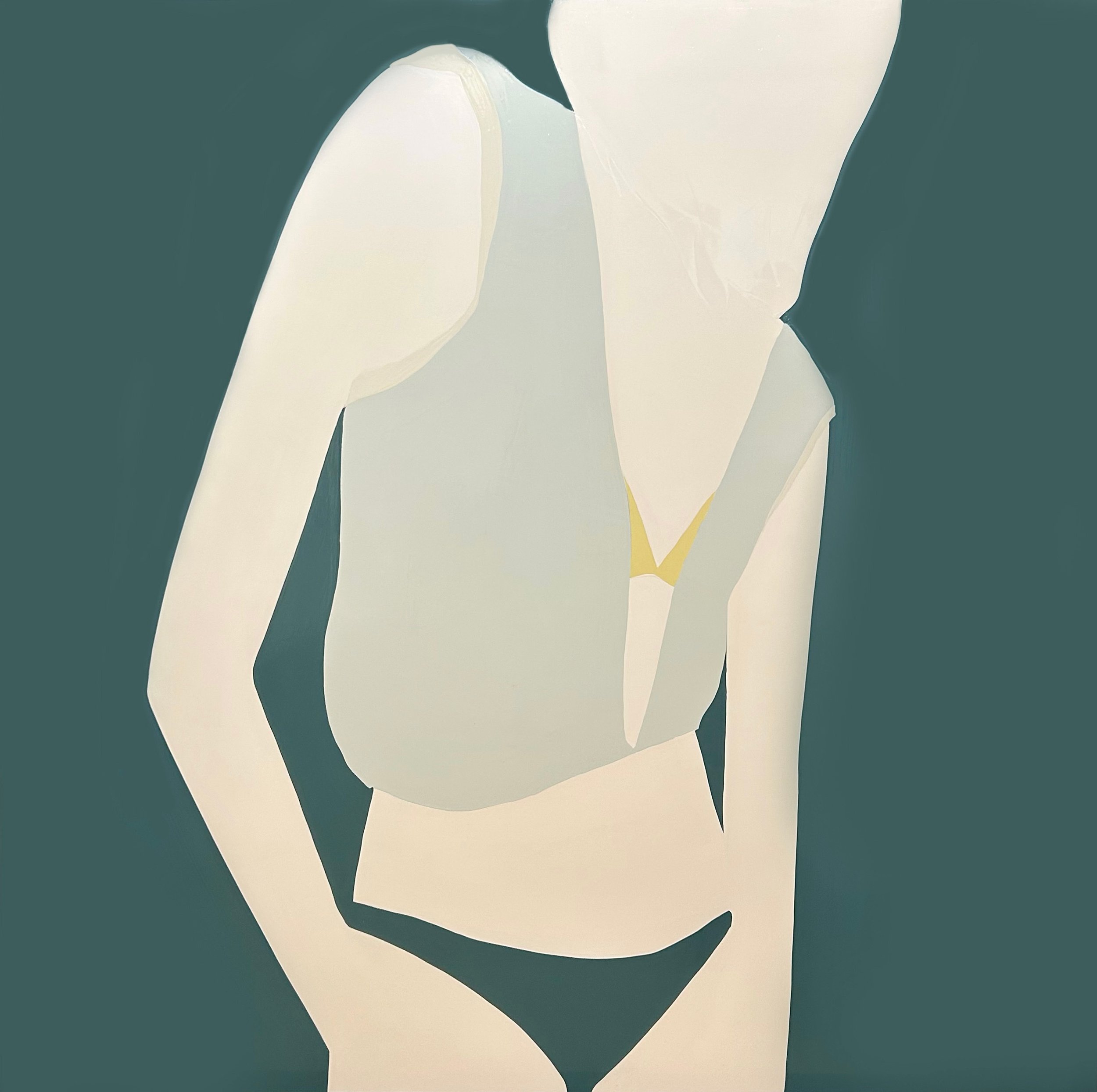 Natasha Law, Stood in Blues, 2026, Gloss on aluminum, 48 x 48 in