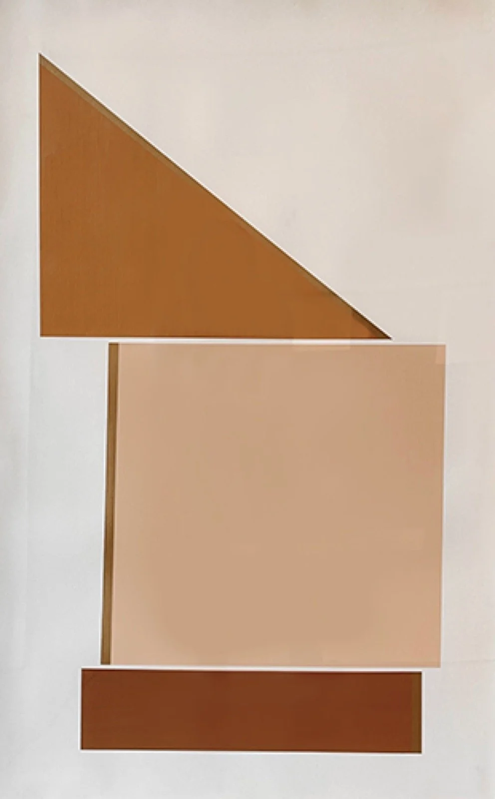Jason Trotter, Modular Arrangement no. 2, 2023, Acrylic on paper, 42.5 x 28.5 x 2.5 inches