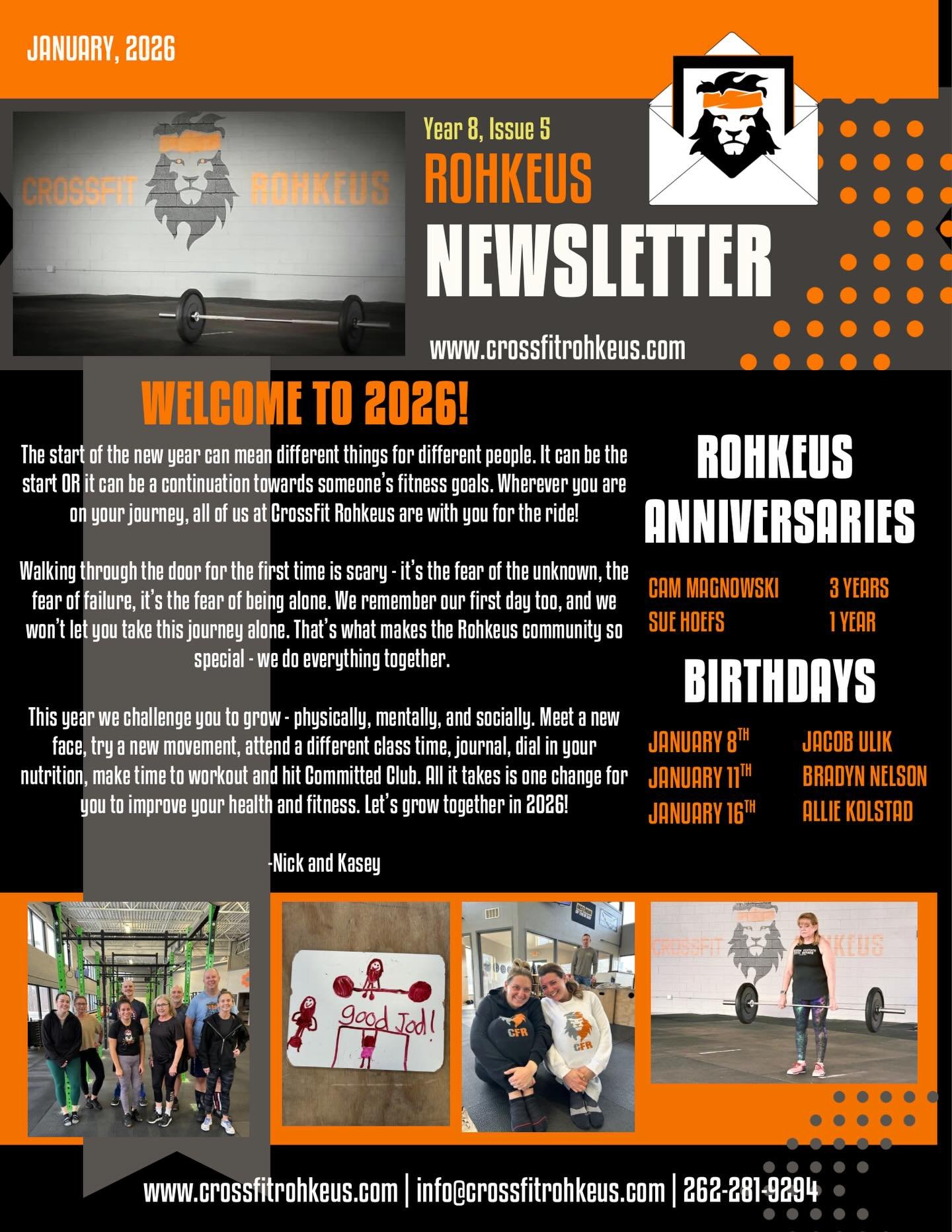 New year, new you? Or same you, new goals? 

No matter where you are on your fitness journey, your CrossFit Rohkeus family has your back! 😁 𝟐𝟎𝟐𝟔 𝐢𝐬 𝐇𝐄𝐑𝐄, and ready or not, the time is now! 💪🏼

Email info@crossfitrohkeus.com or visit http