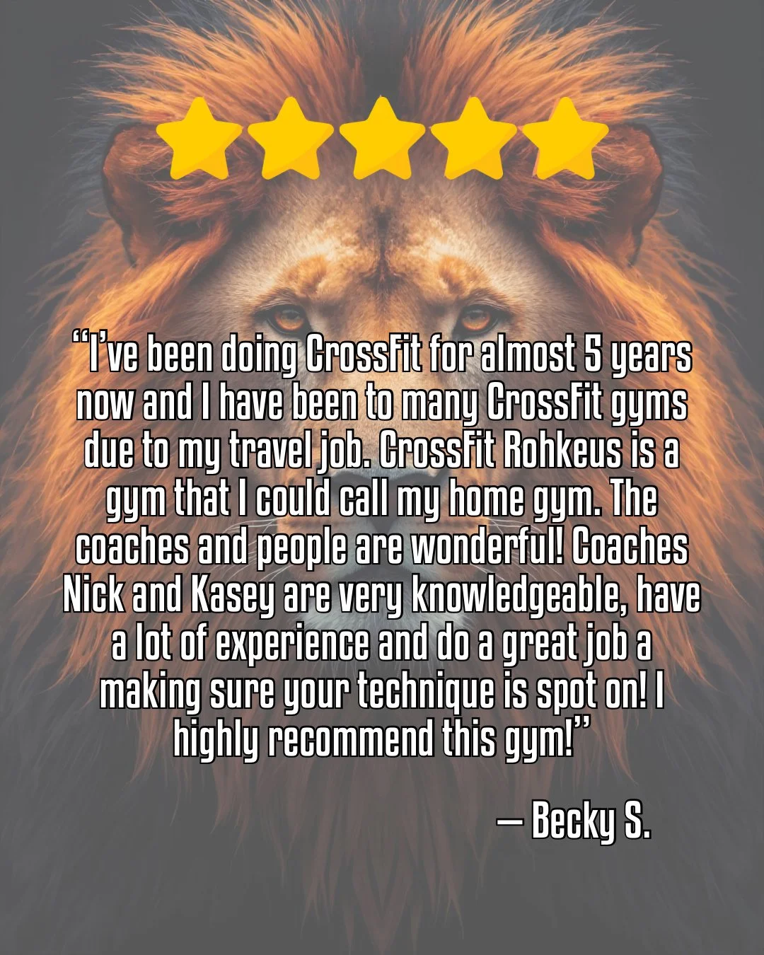 Our top priority is to ensure that you experience the most rewarding hour of your day&mdash;via coaching, the community we&rsquo;ve created, and a friendly, safe environment! 💪🏼

Receiving feedback like this truly brings us joy! 🥰 A heartfelt than