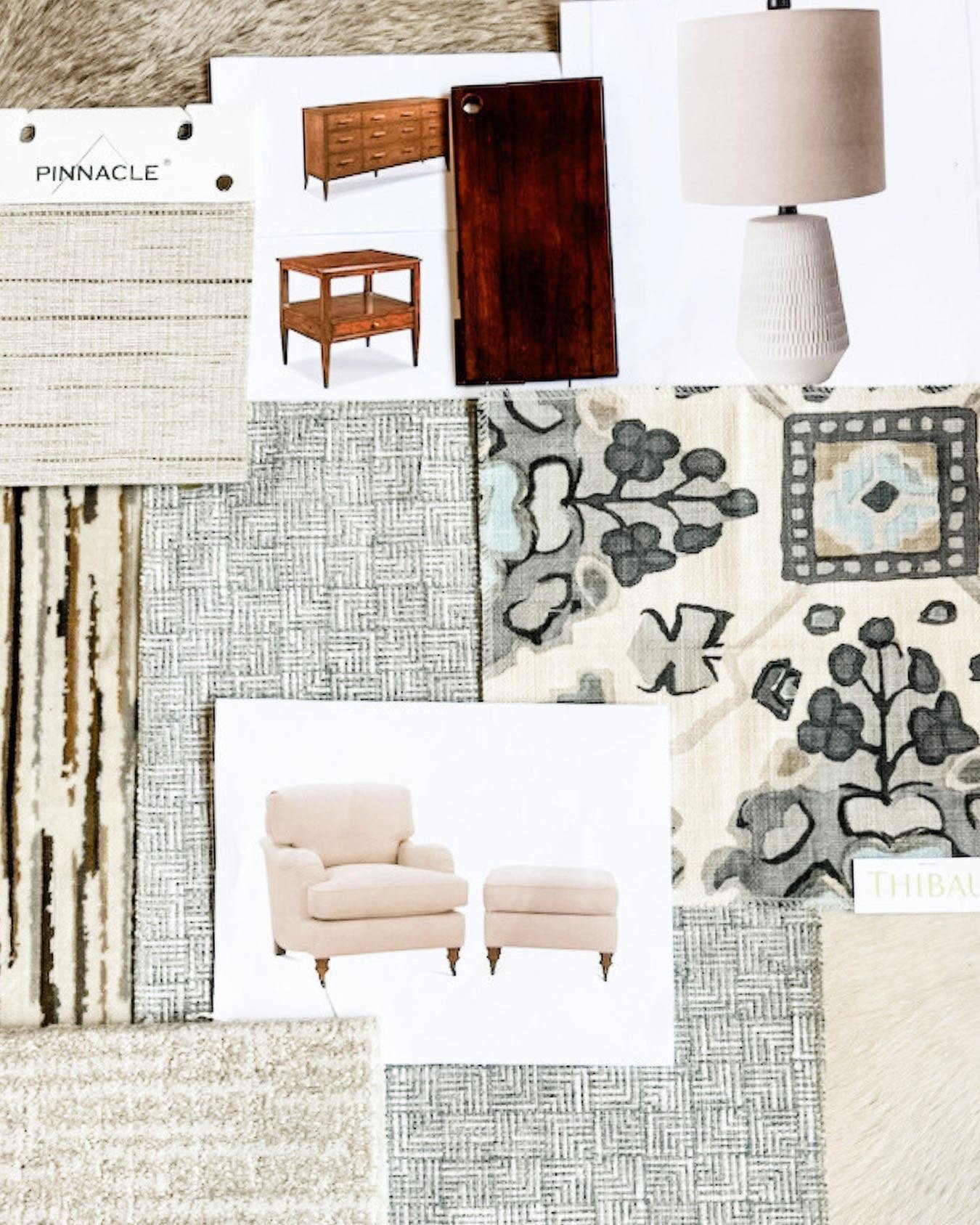 On our desk this week. Scheming up a bachelor&rsquo;s bedrooms with some funky prints and textures while still keeping it neutral.
