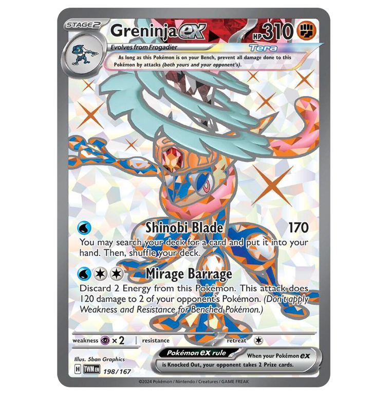 Greninja ex - 198/167 - Twilight Masquerade (TWM)