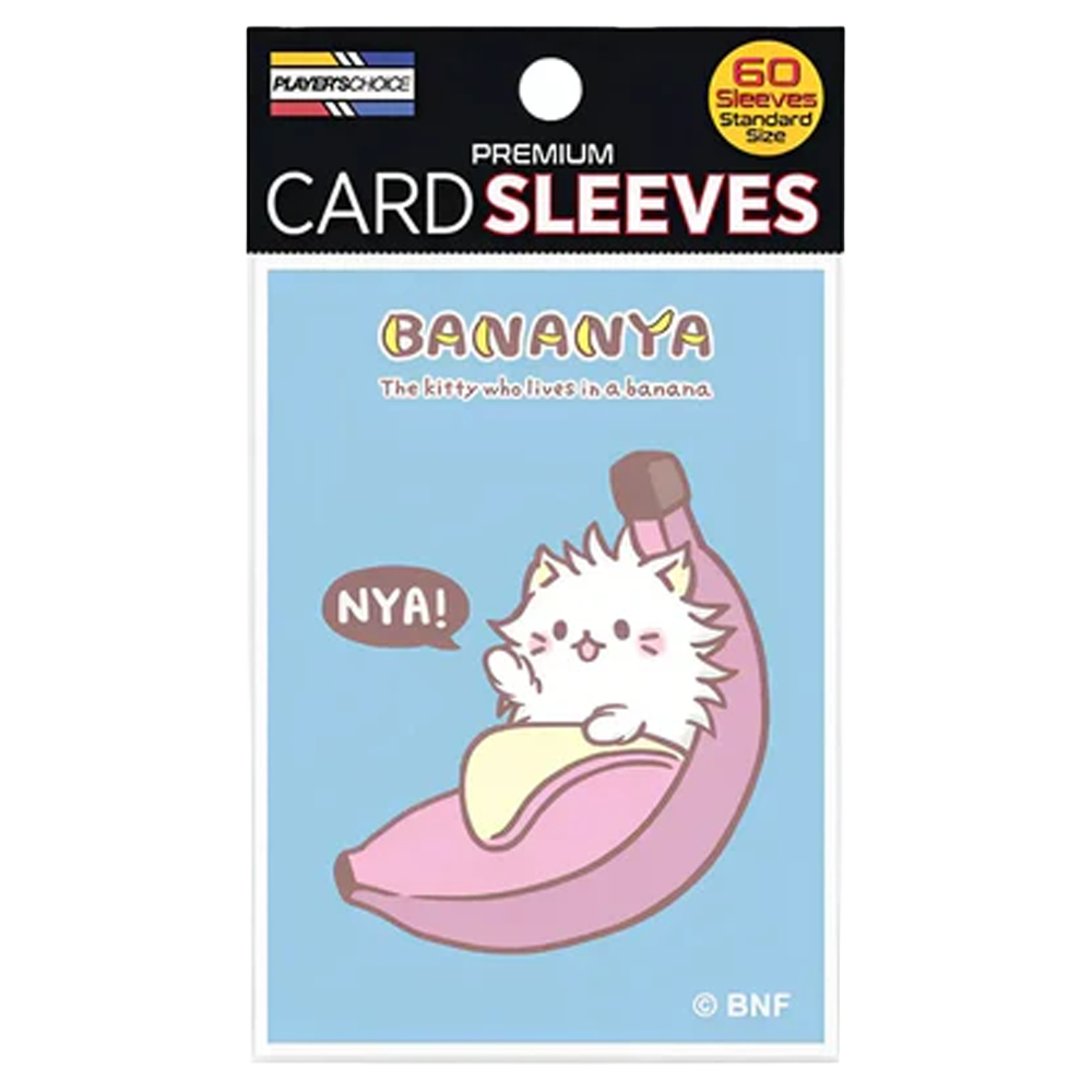 Bananya Standard Sleeves - Long Hair Bananya [Blue] (60 ct)
