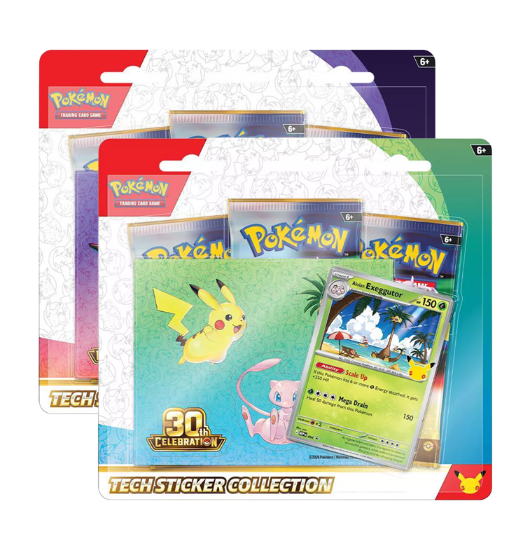 [BREAK] Pokémon 30th Celebration Tech Sticker Collection (Random) [LIMIT 1]