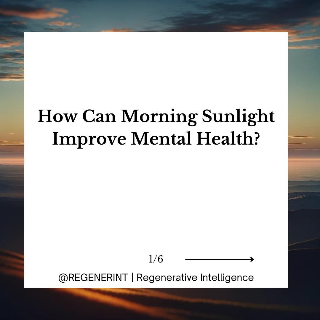How can morning #sunlight improve #mentalhealth? 

Ultraviolet A (UVA) radiation from the Sun helps regulate our hormones and neurotransmitters. #UVA typically emerges when the Sun has risen about 10 degrees above the horizon, depending on your locat