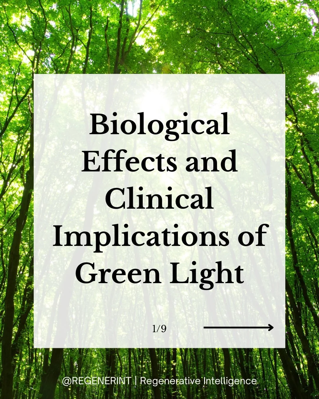 Green light is the only known non-drug intervention that activates both the body&rsquo;s endogenous opioid and endocannabinoid pain-relief systems through the visual system. 

➡️ Comment &ldquo;Green&rdquo; and I&rsquo;ll send you the link to subscri