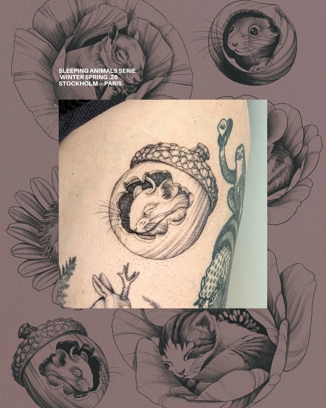 I already tattooed 7 of my little sleepy baby animals!
I like that some wanted then as they were, some wanted to add a little personal touch 🥰

A new drop was posted last week, if you want yours, ready to be tattooed in Stockholm!

#vegantattoo #cut