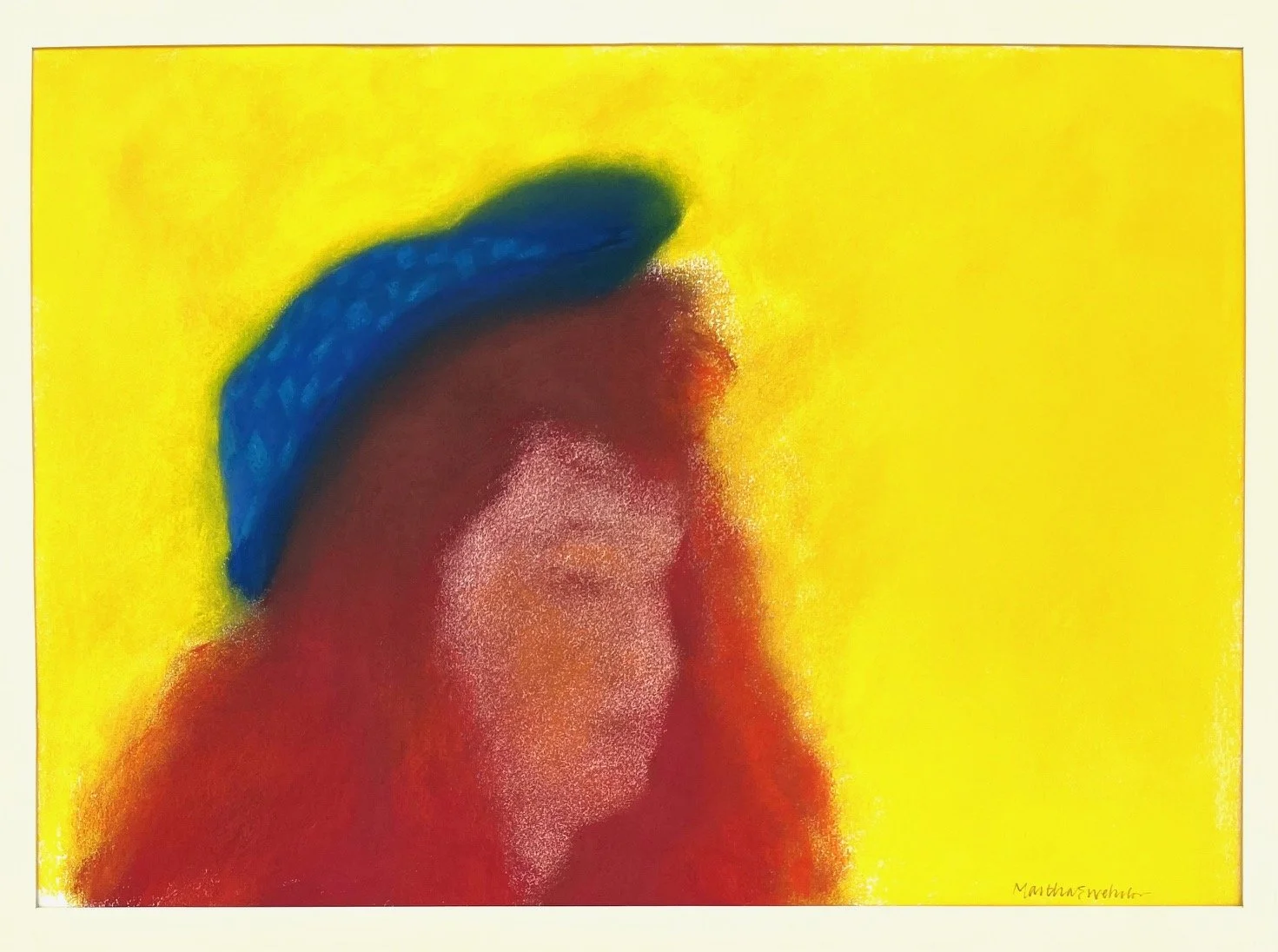 “Roseby in Red”; Soft Pastel; 25H x 33”W; 1990