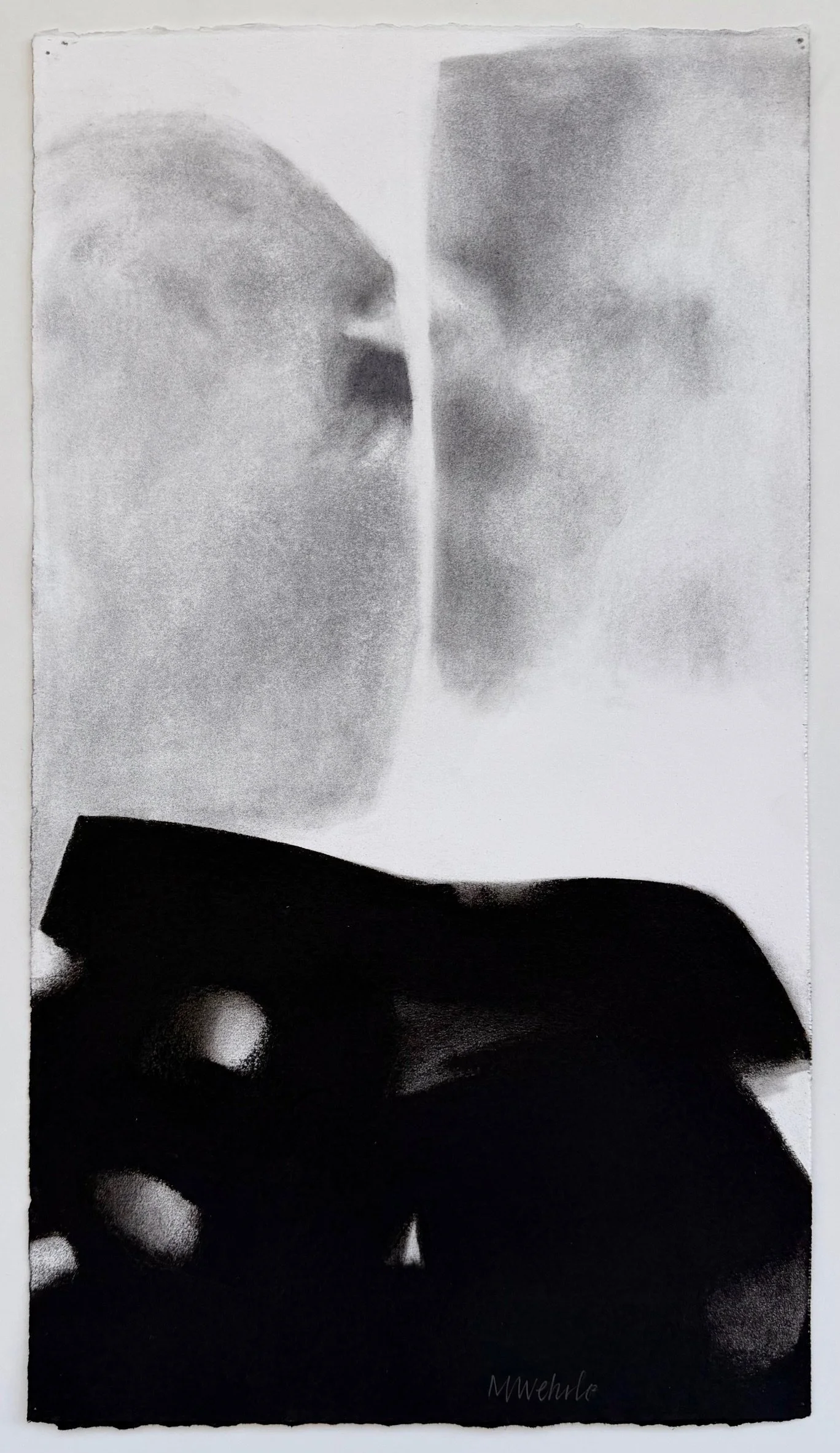 “Rising Sun”; Charcoal & Graphite; 24”H x 14.5”W; 1984