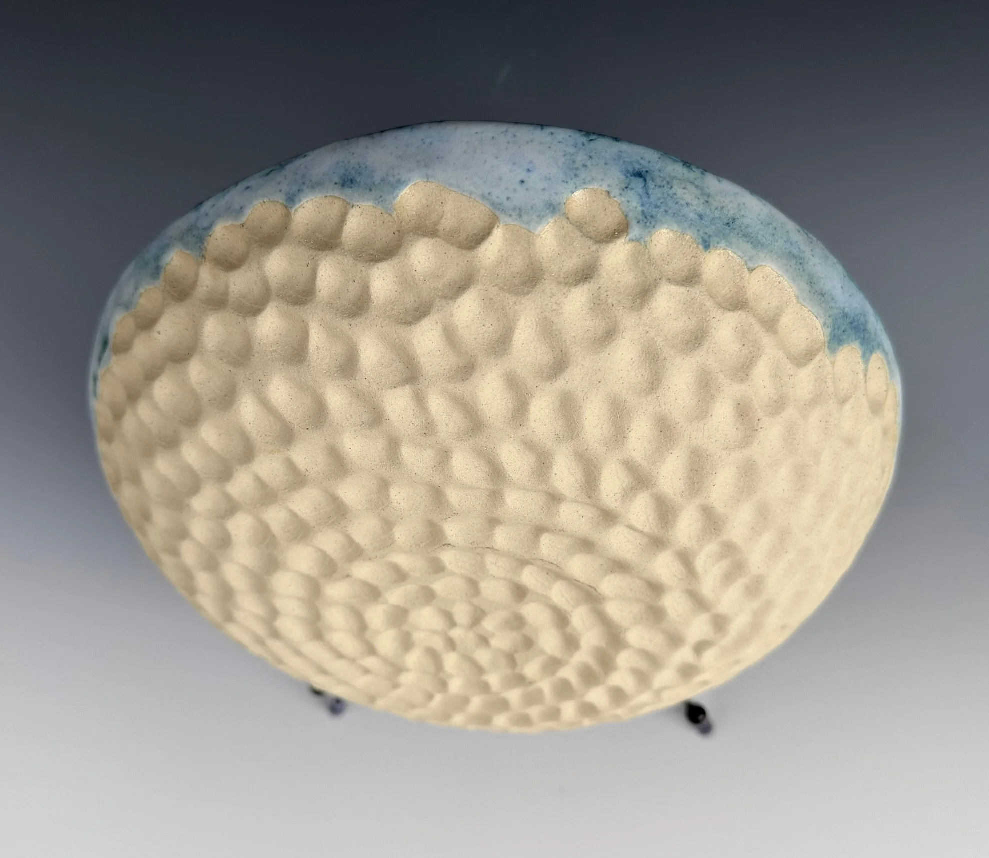 “Dimple Bowl_Back”; Ceramic; 9” diameter; 2025