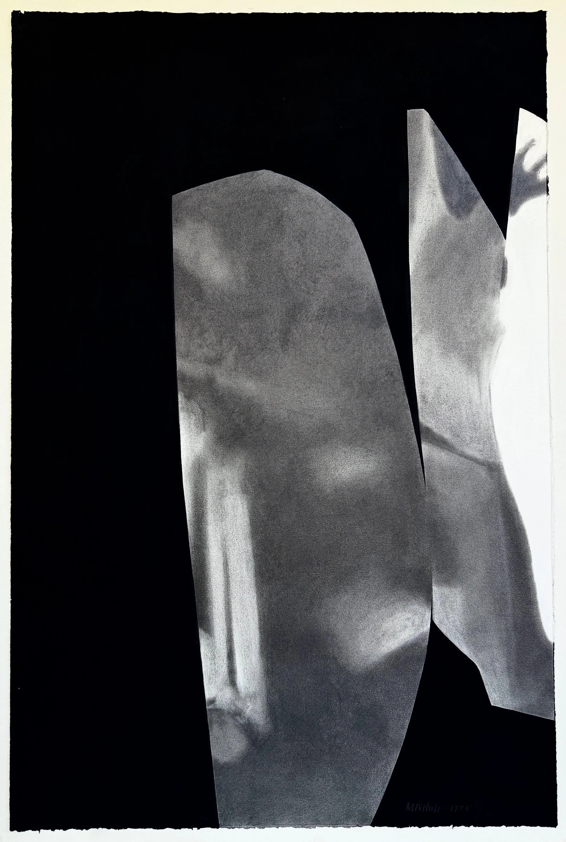“First Light”; Charcoal & Graphite; 45”H x 30” W; 1985