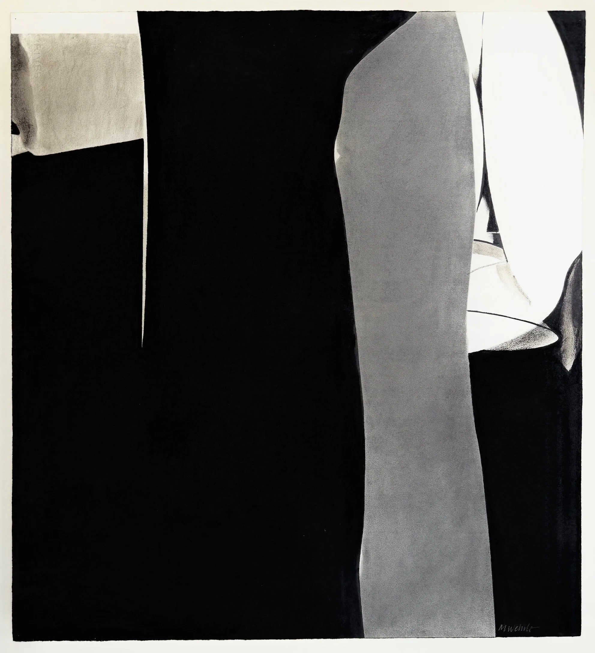 “5th Day Market Road”; Charcoal & Graphite; 36”H x 33”W; 1985