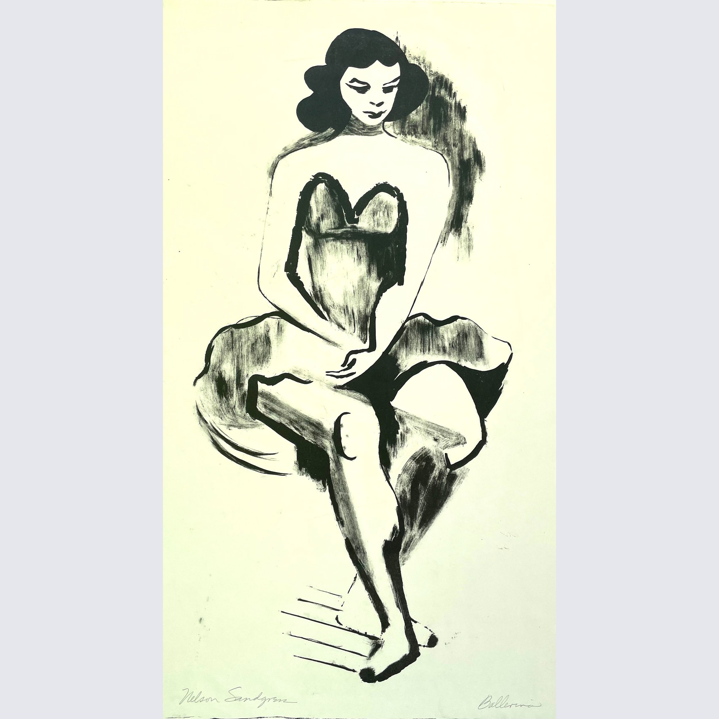 “Ballerina”; Lithograph; 24”H x14.75”W;  $350