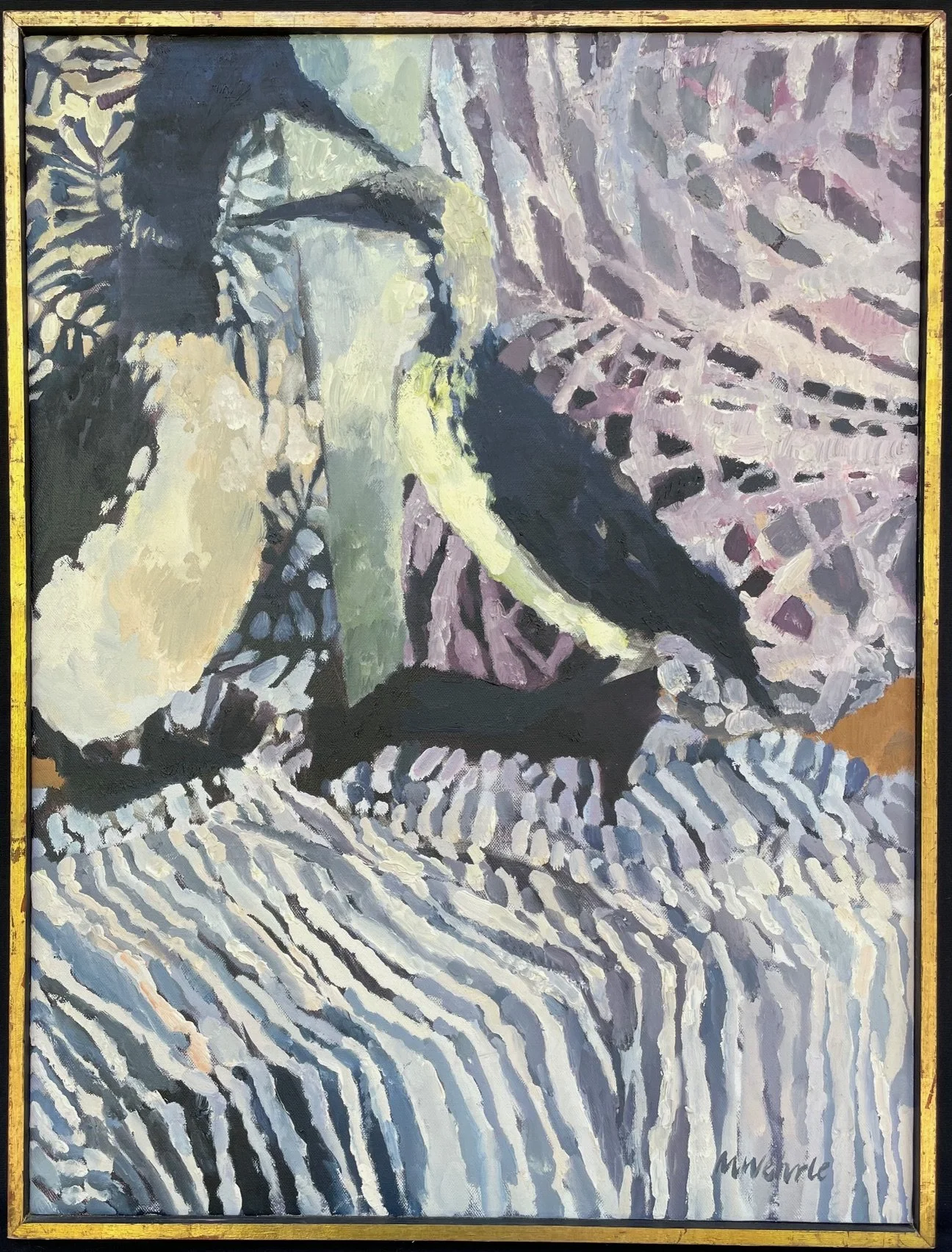 “Two Loons, Purple”; Oil; 24”H x 18”W; 1987