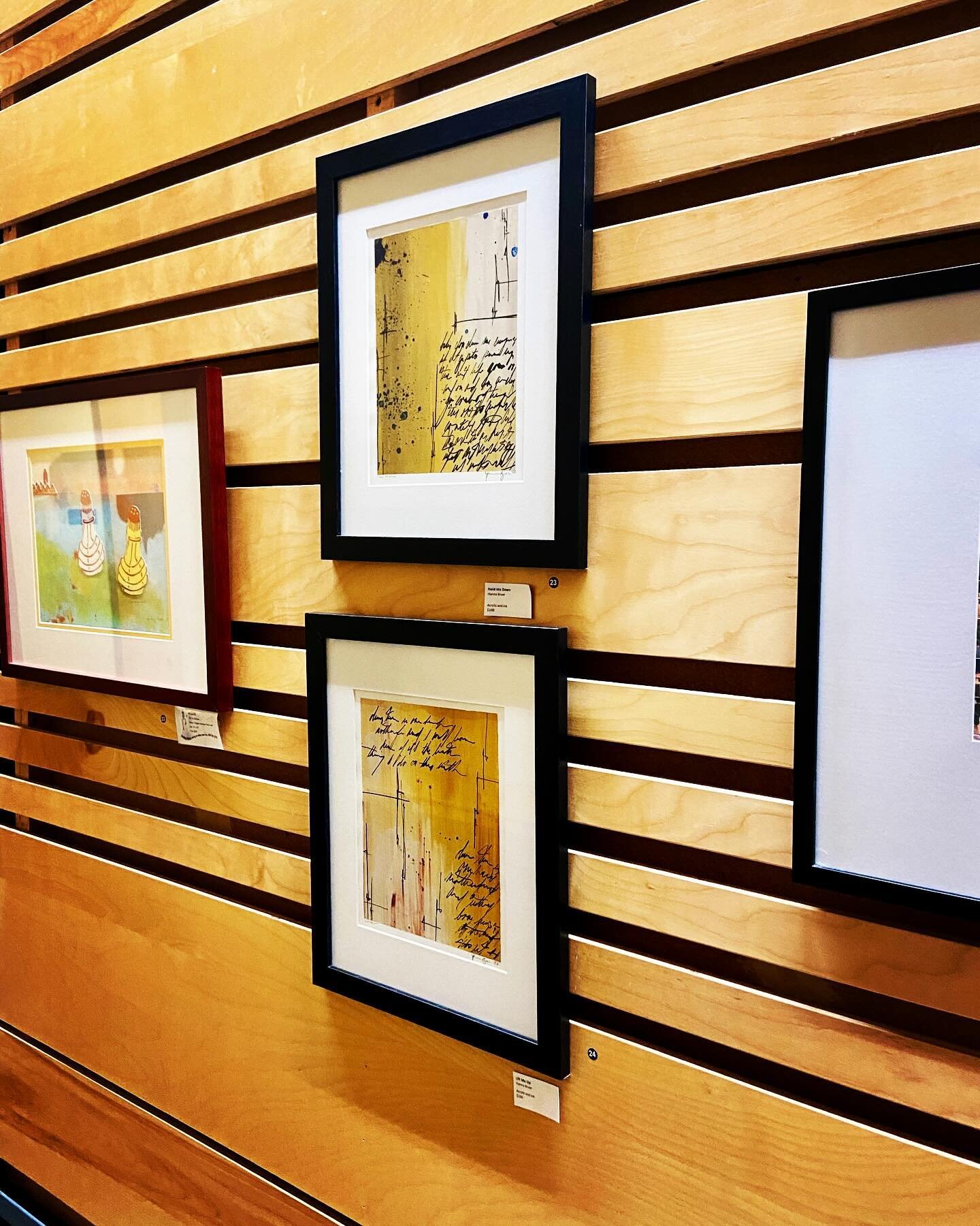 I have a few small pieces up at the Ballweg Gallery in the Goodman Center for the Madison Art Guild's &quot;A Community of Artists 2024.&quot; The show runs though the month of February.