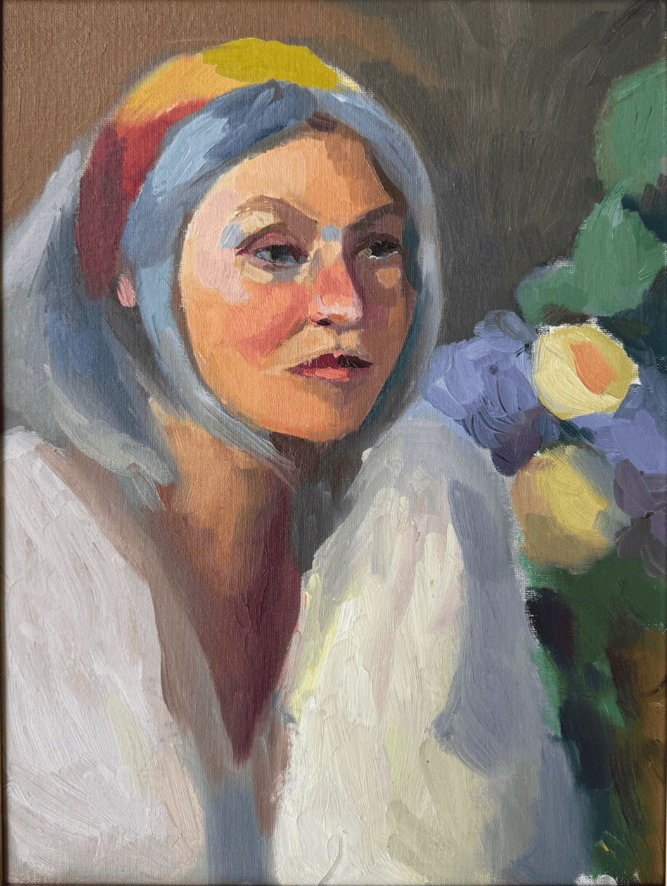 Pastel Floral Portrait