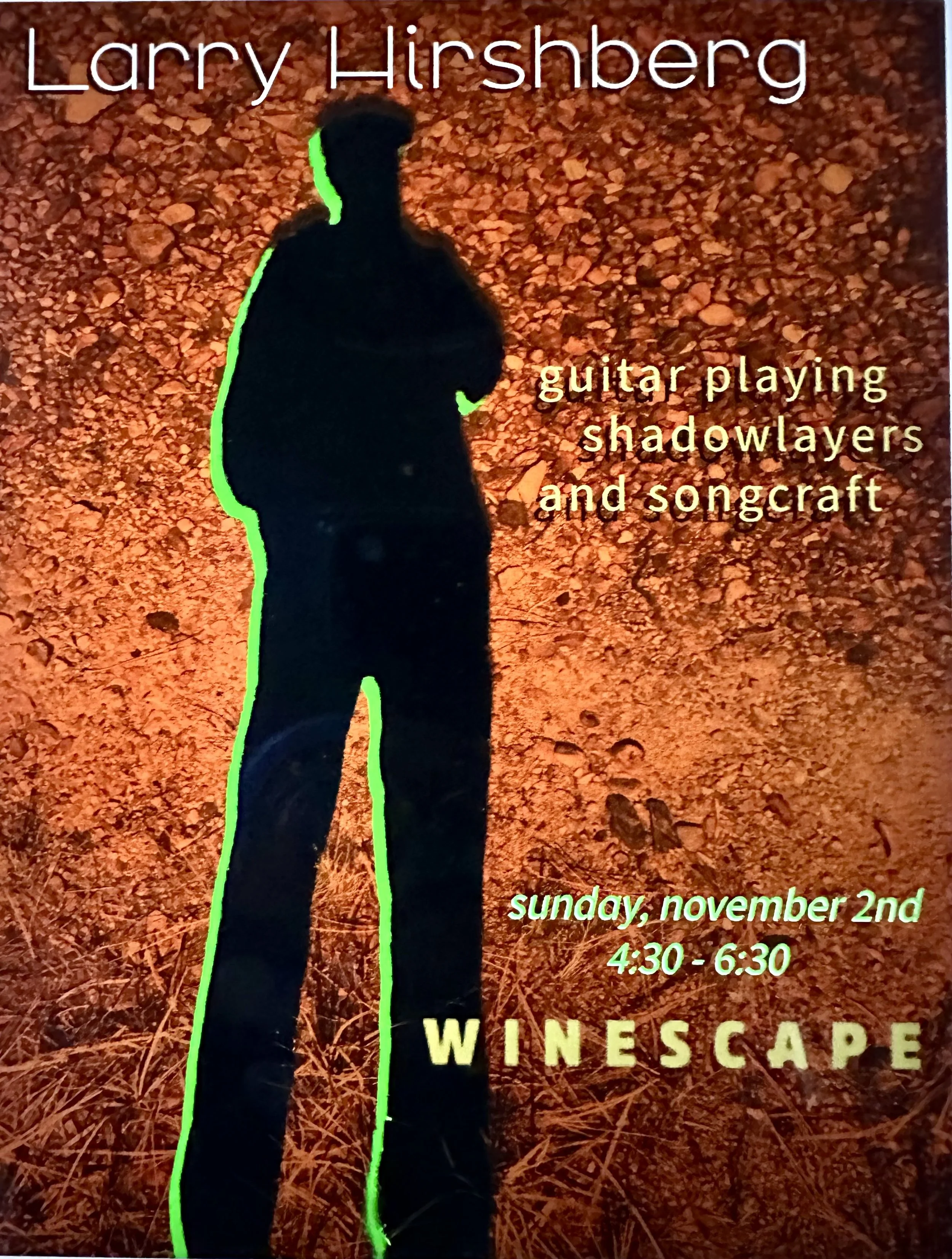 Live Music with Missoula folkie Larry Hirshberg @ Winescape