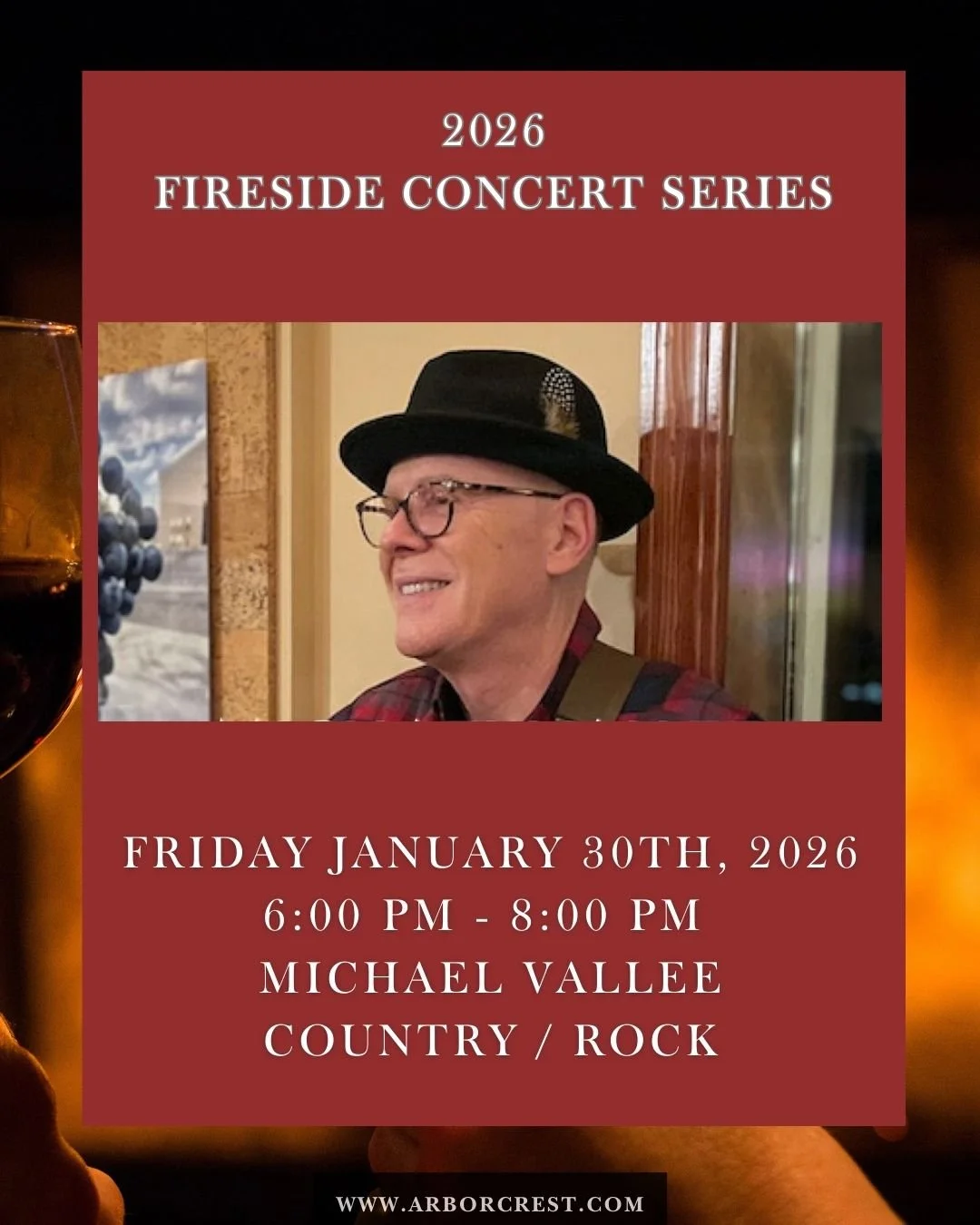 Fireside Dinner &amp; Concert Series @ Arbor Crest
