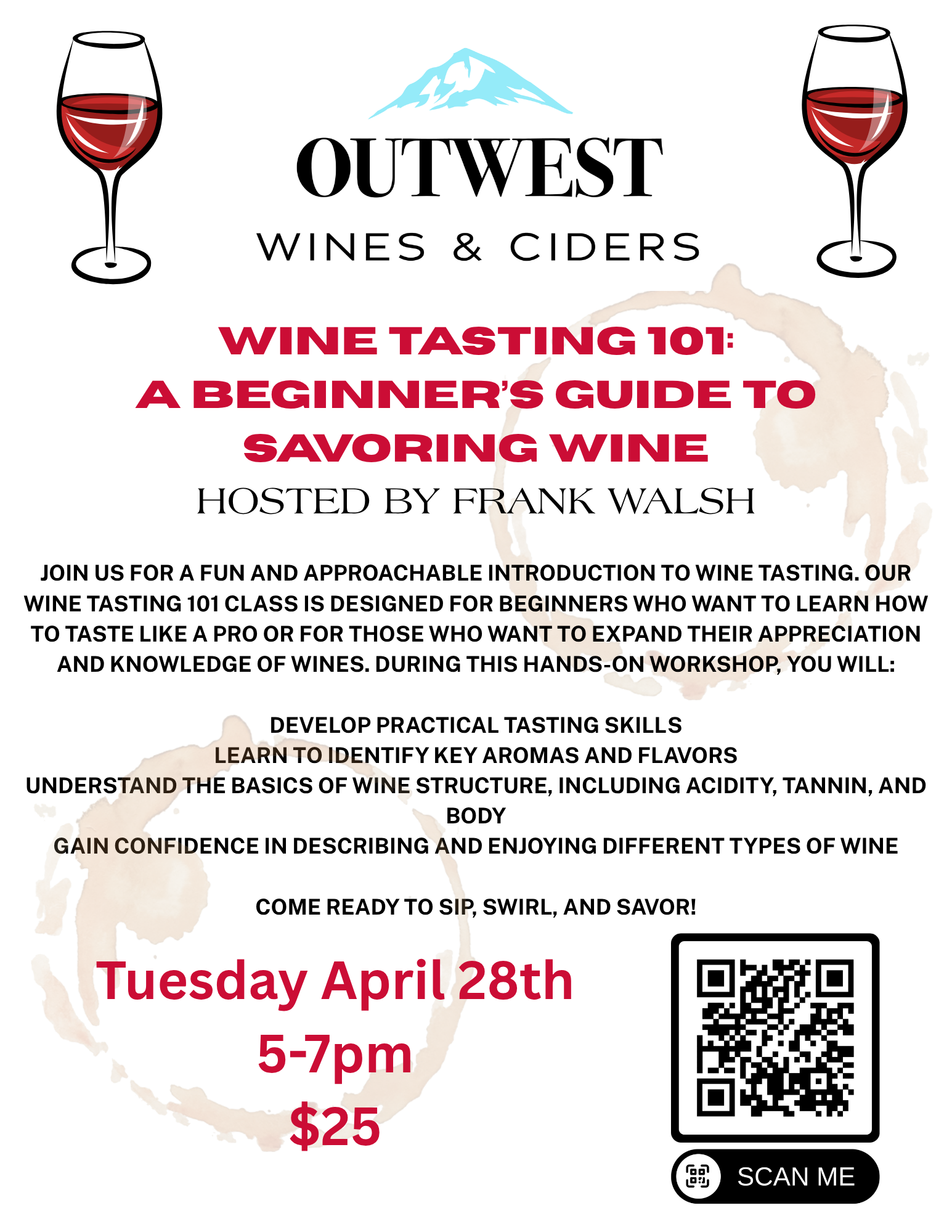 Wine Tasting 101 @Outwest