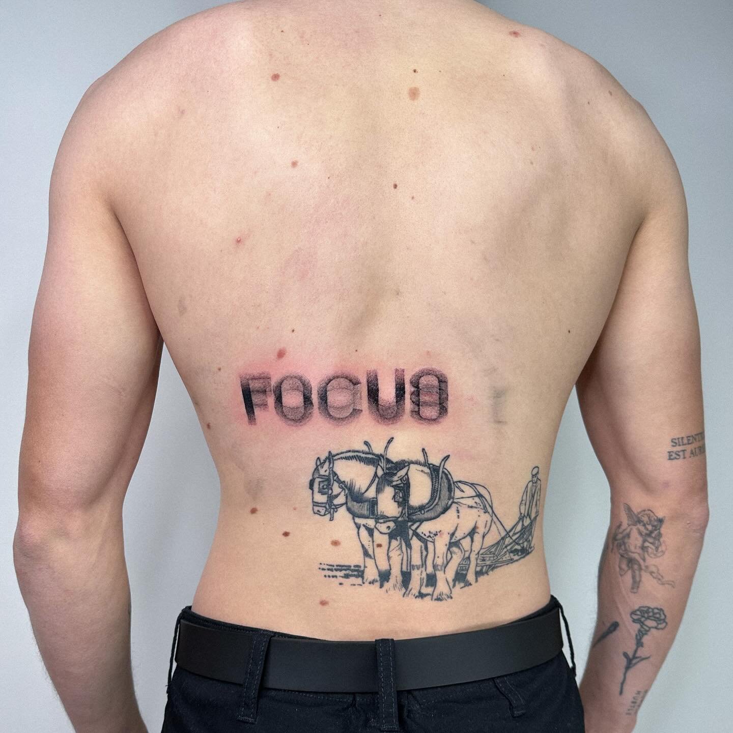 focus blurry custom back tattoo. made @auraninetyfour. such a fun one in a unique placement. can&rsquo;t wait to see it after it&rsquo;s all settled in