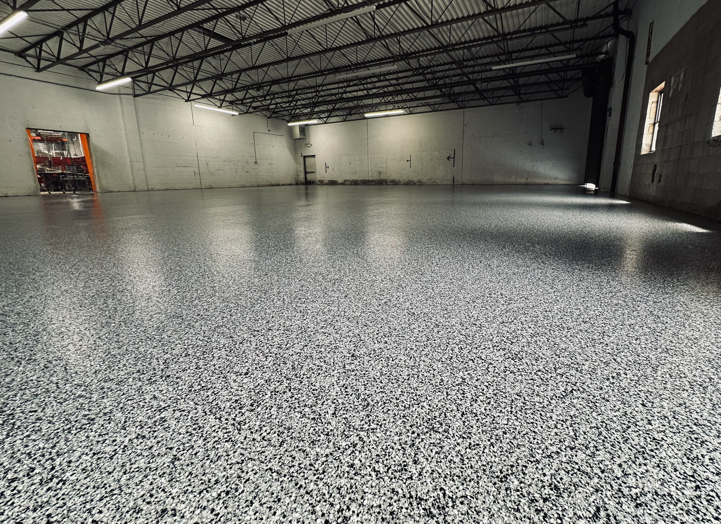 Long Island, New York Industrial Flake Floor Warehouse