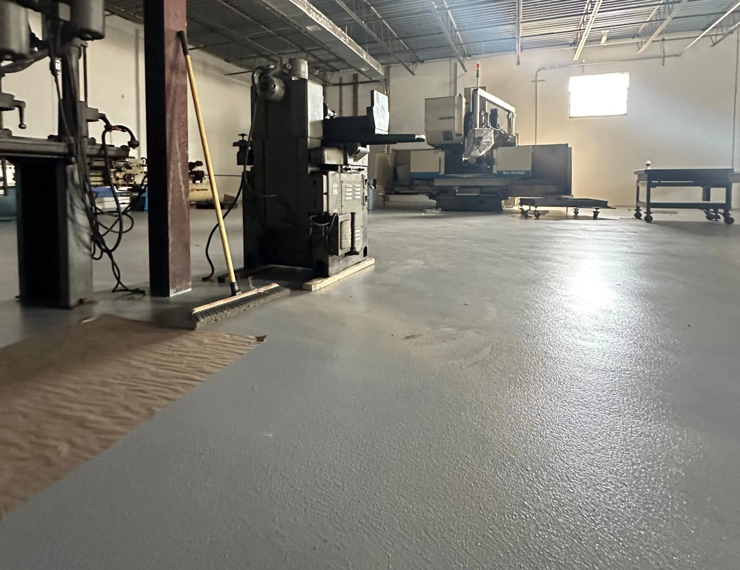 Machine Shop Epoxy Floor installers