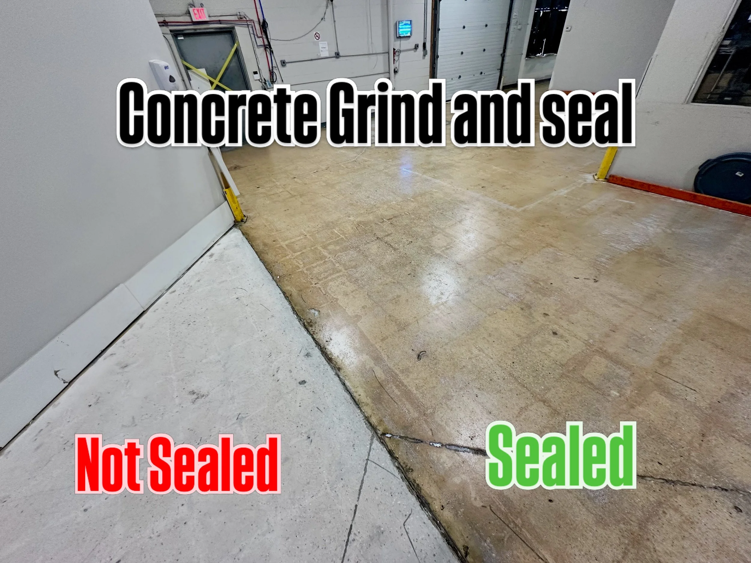 Concrete Grind and Seal in a Warehouse Long Island New York