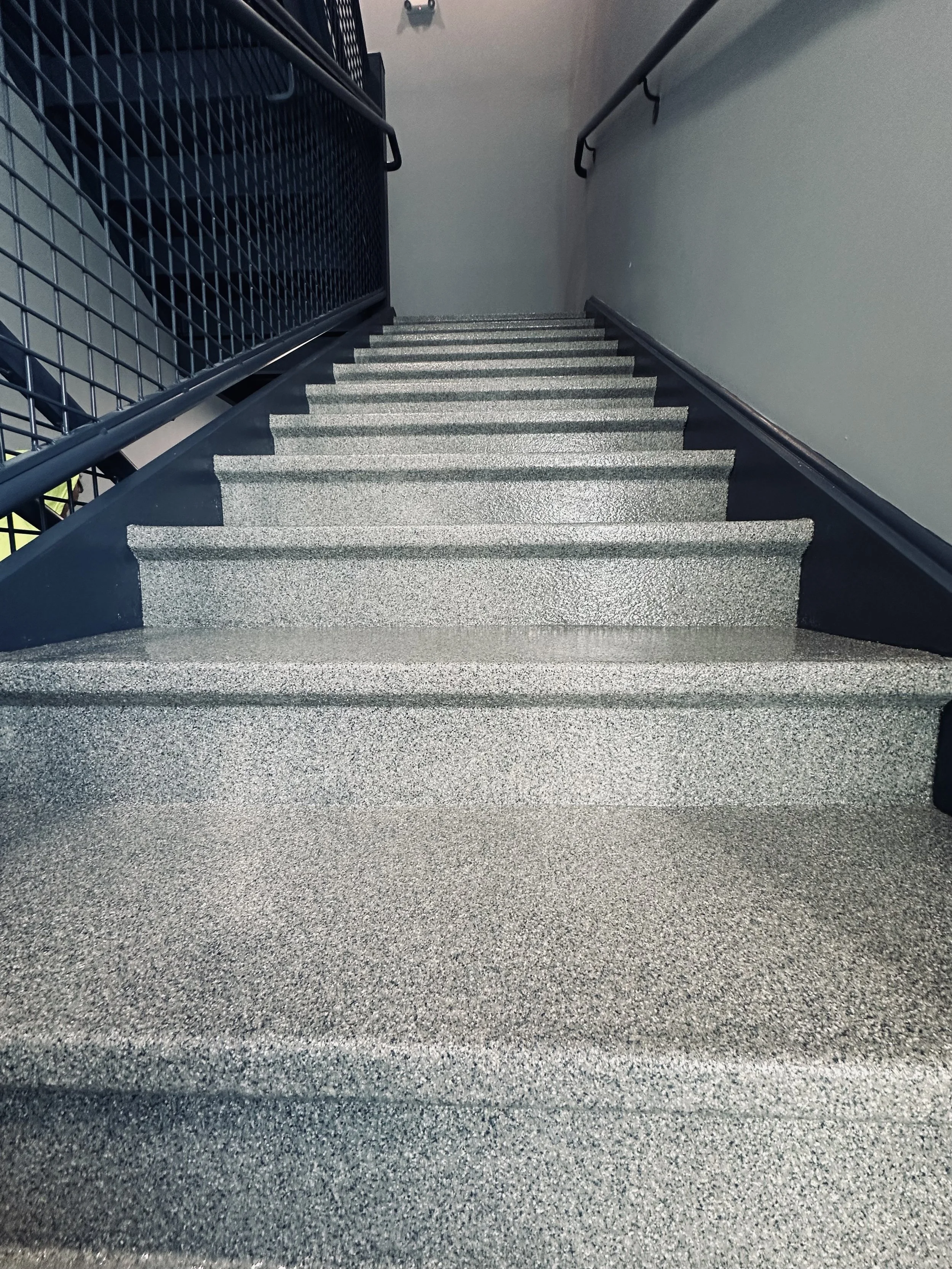 gas station flake floor