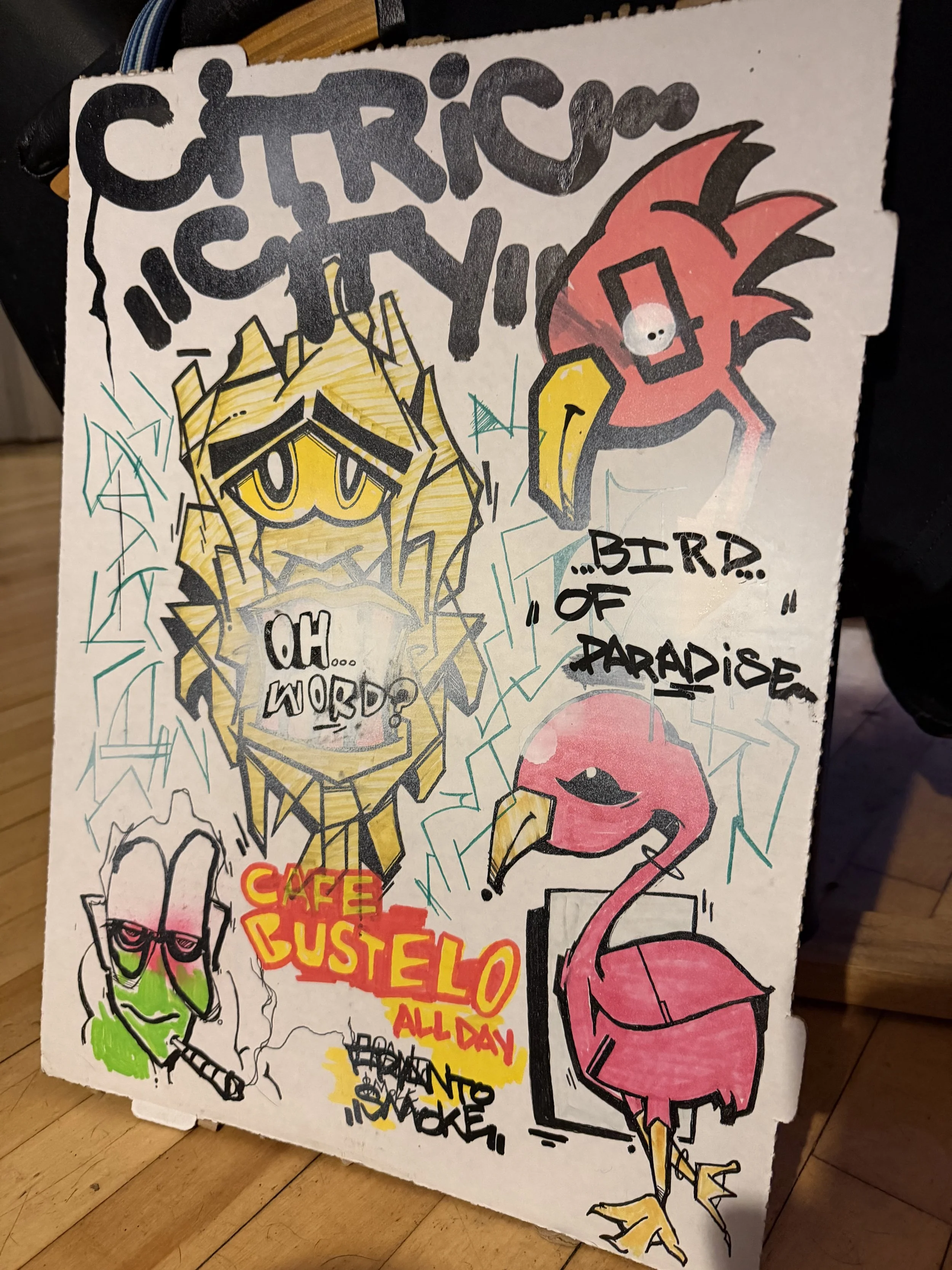 YAMS Original Mixed Media Art: Citric City