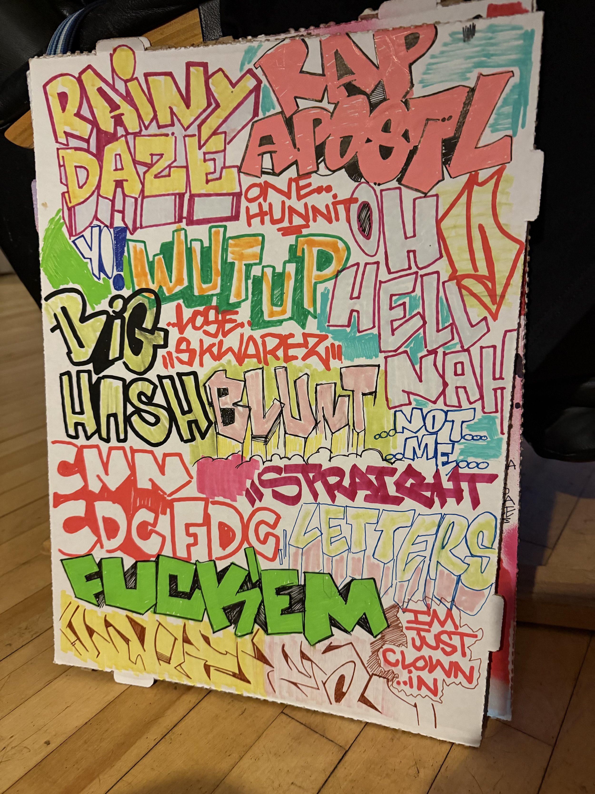 YAMS Original Mixed Media Art: Rainy Daze