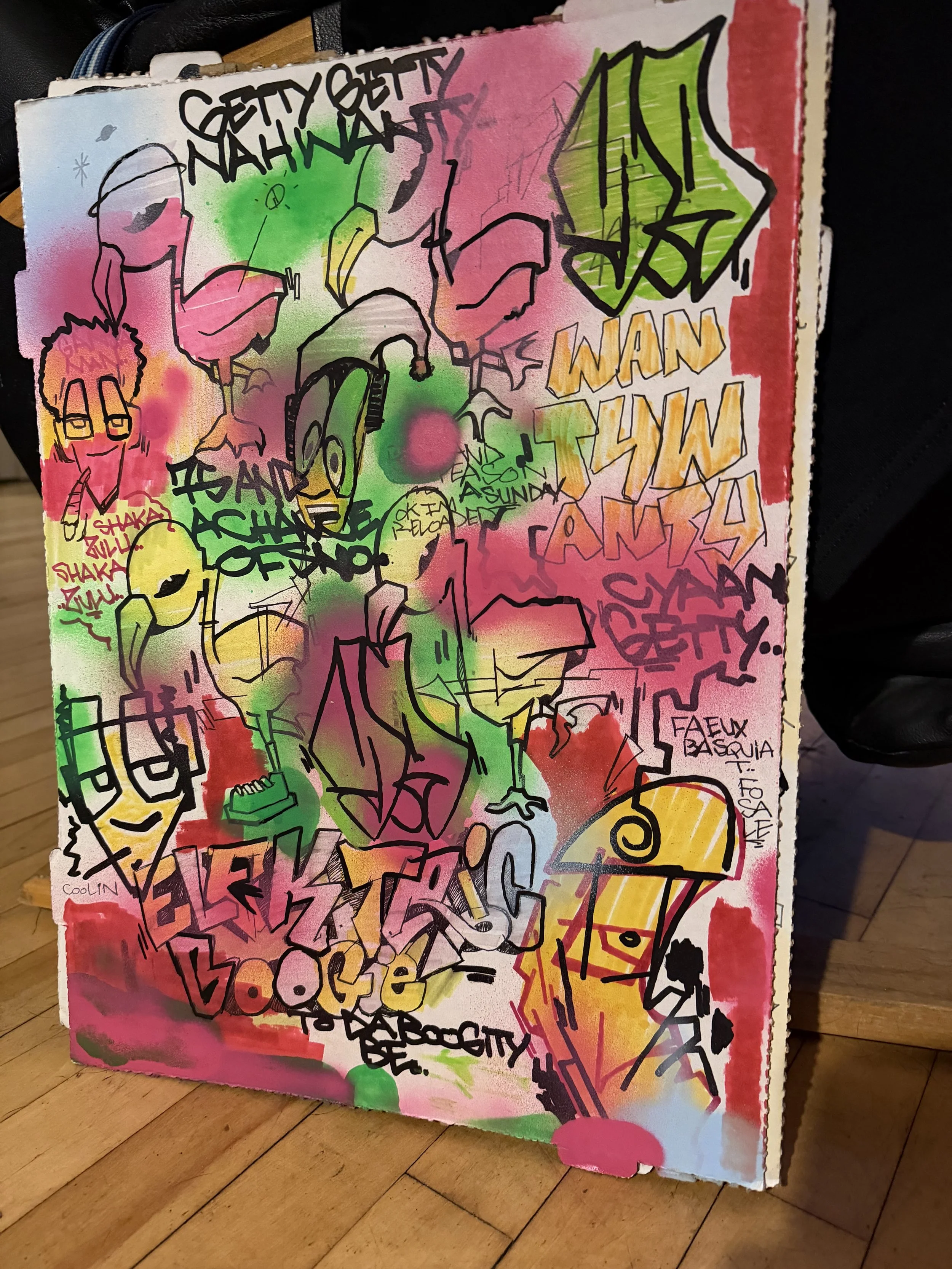 YAMS Original Mixed Media Art: Getty Getty