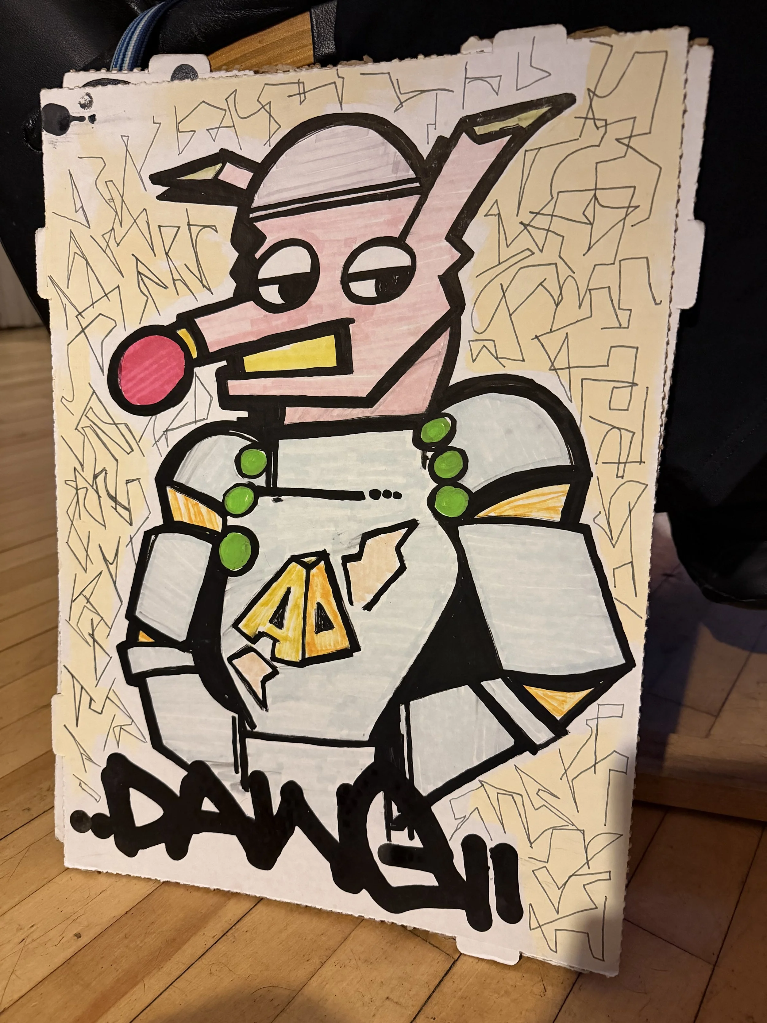 YAMS Original Mixed Media Art: DAWG