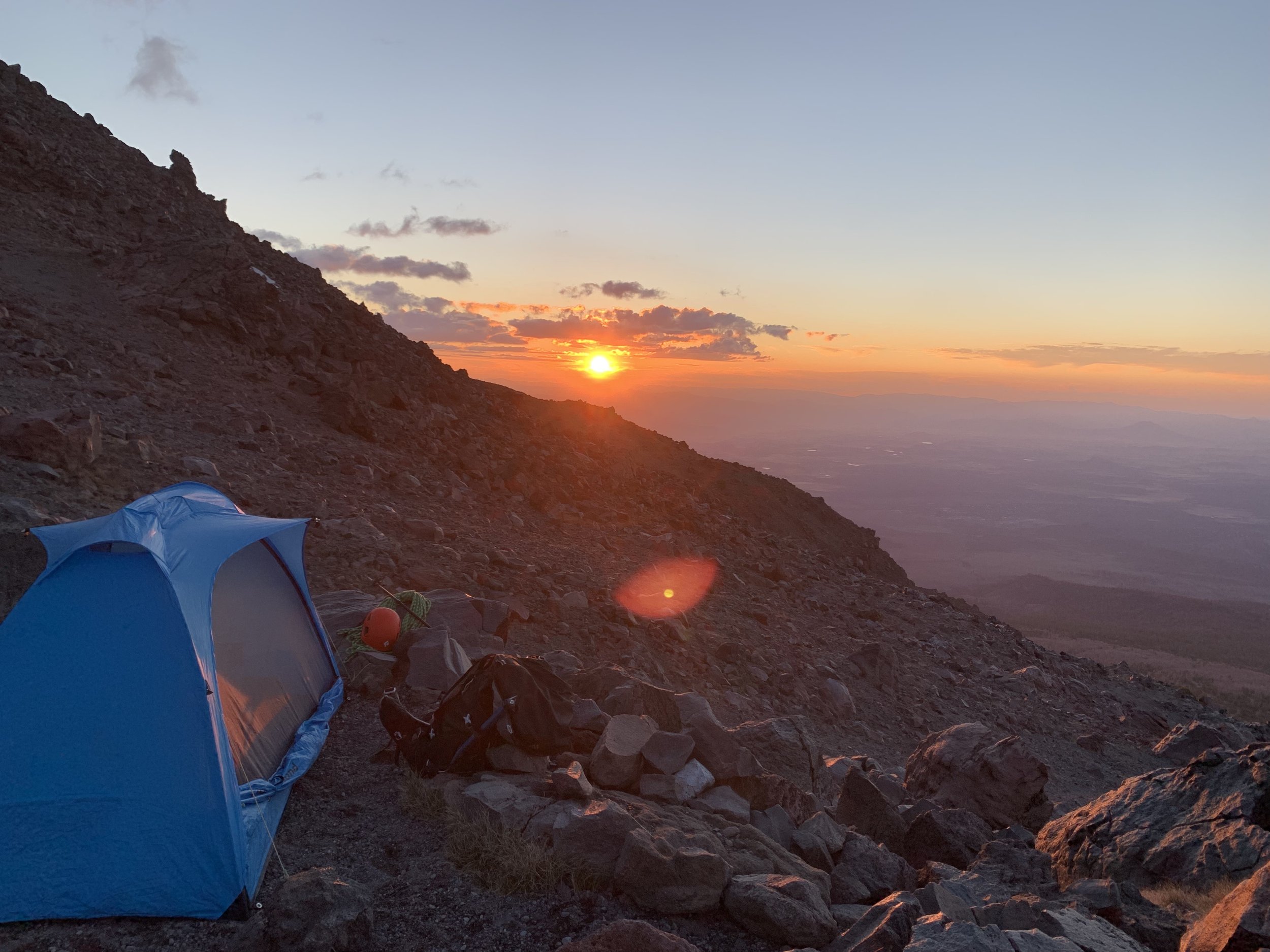 Clear creek basecamp views on mt shasta