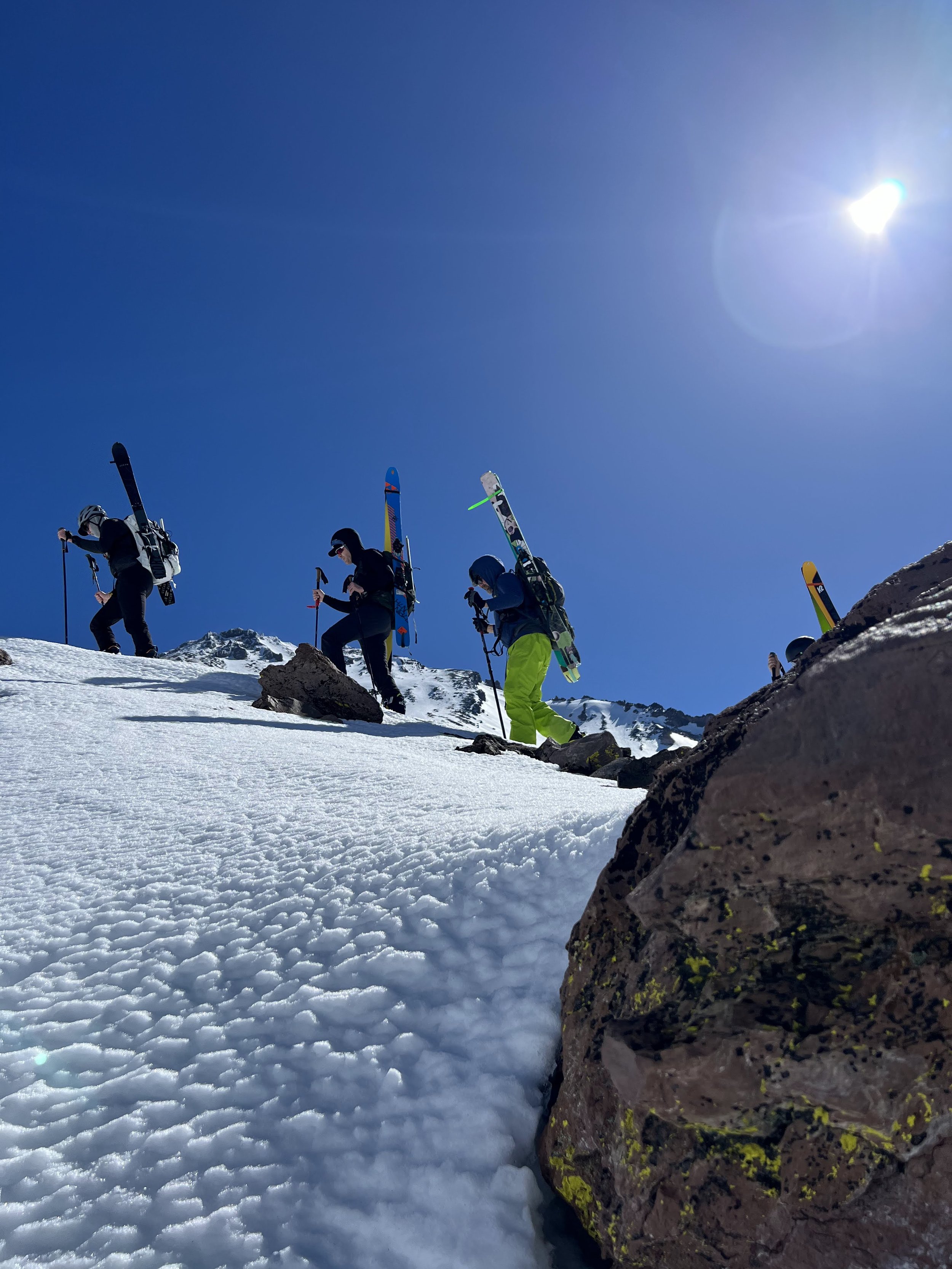 Ski touring mt shasta