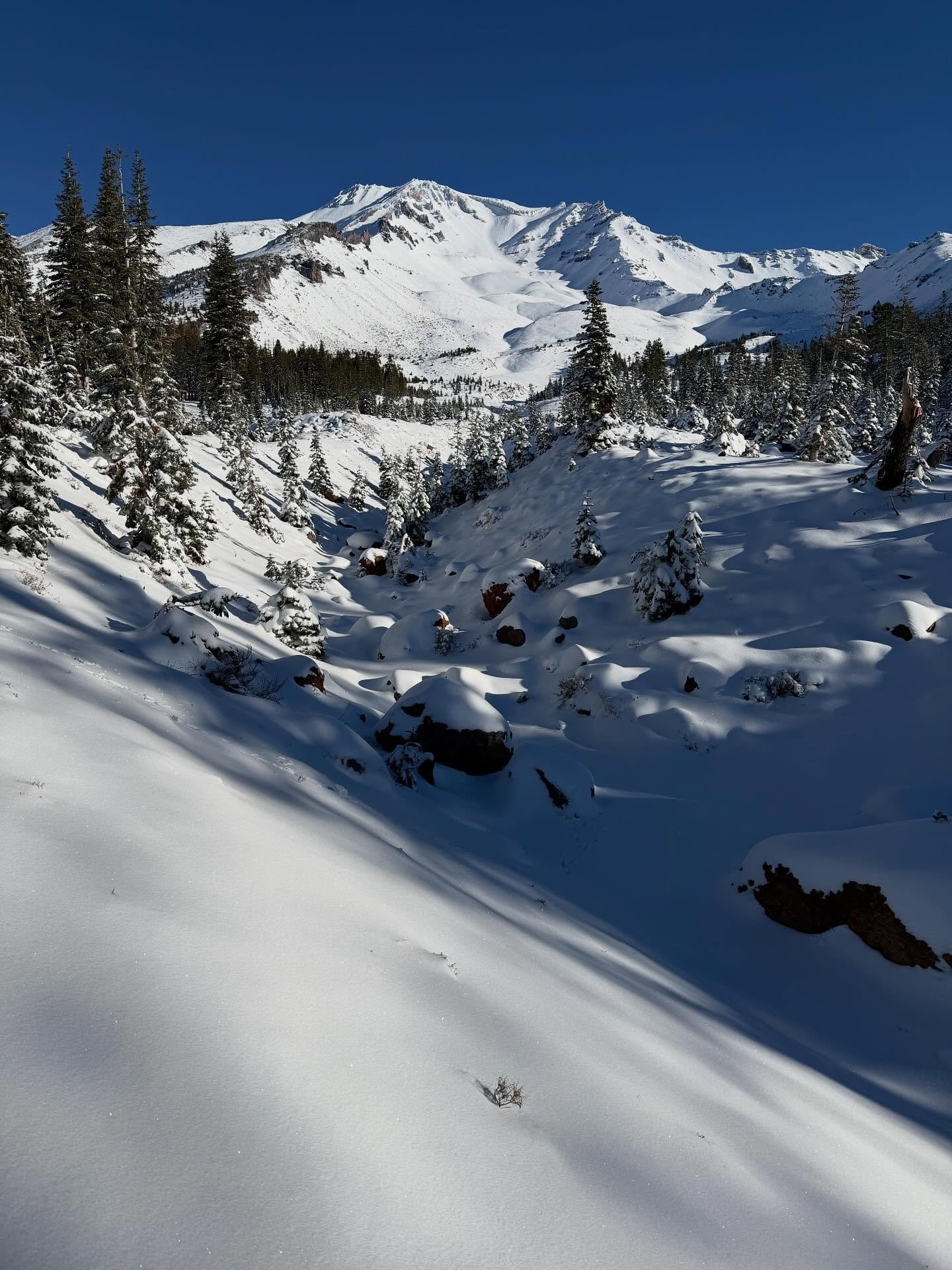 It&rsquo;s been a steady series of storms to start the transition to winter here on Mt. Shasta. Our local weather observer has recorded 9.35&rdquo; of water for the new season, 5.72&rdquo; above average thus far. The storms have been mild with snow l