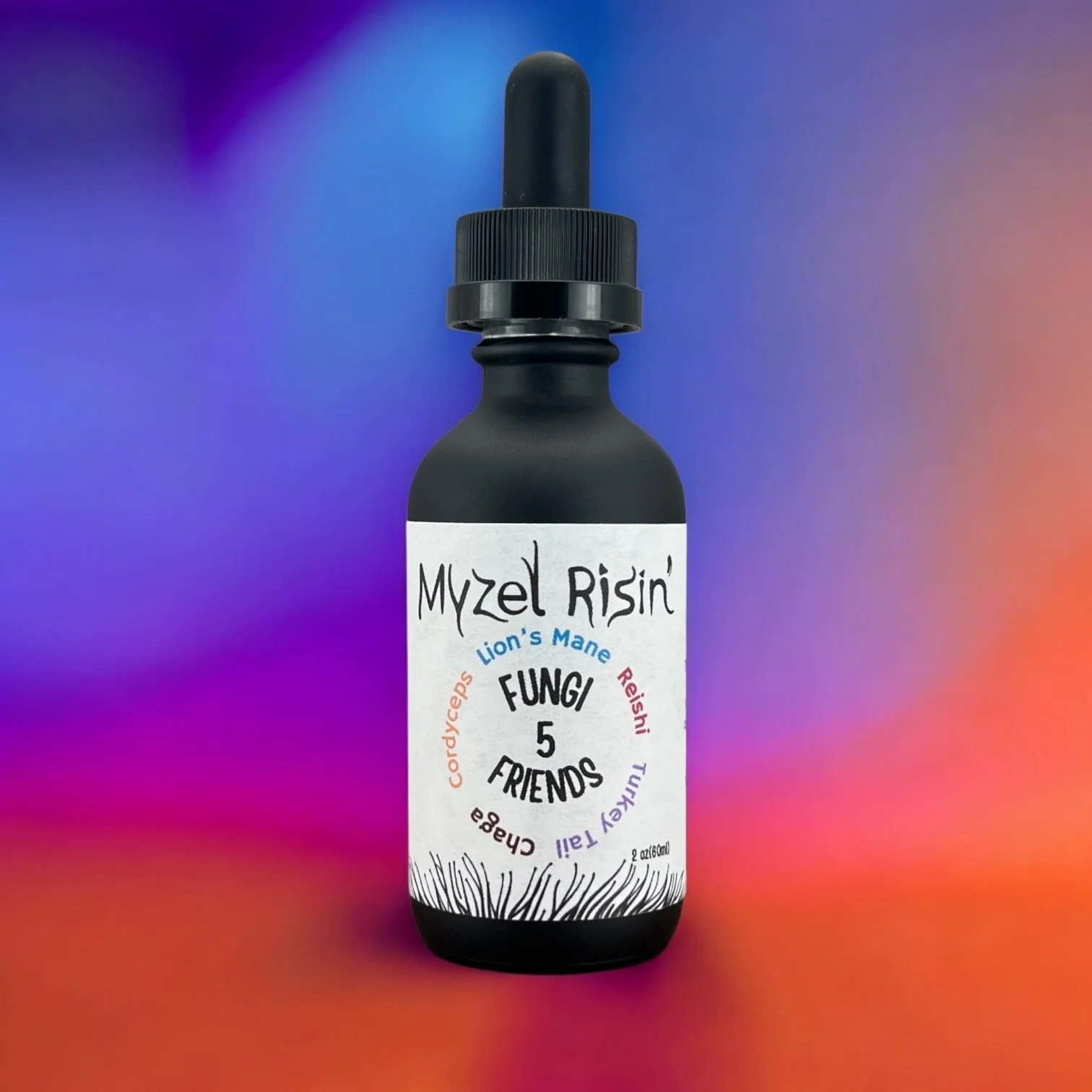 Myzel Risin' Ultrasonic Dual-Extract 5 Fungi Friends Mushroom Blend Tincture
