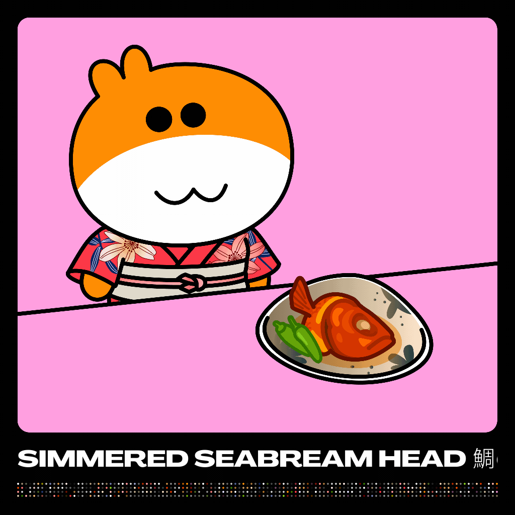 Simmered Seabream Head