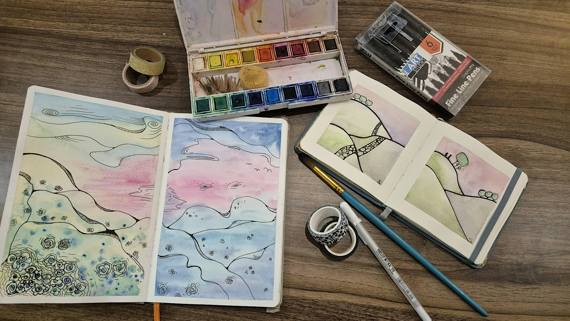 “Find your words” watercolour class