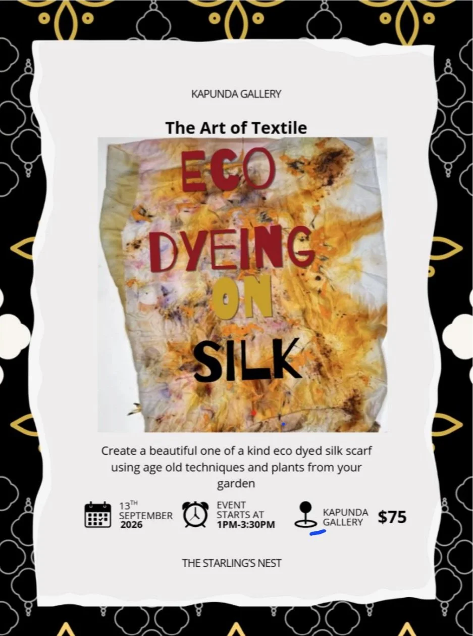 Eco Dyeing on Silk Workshop