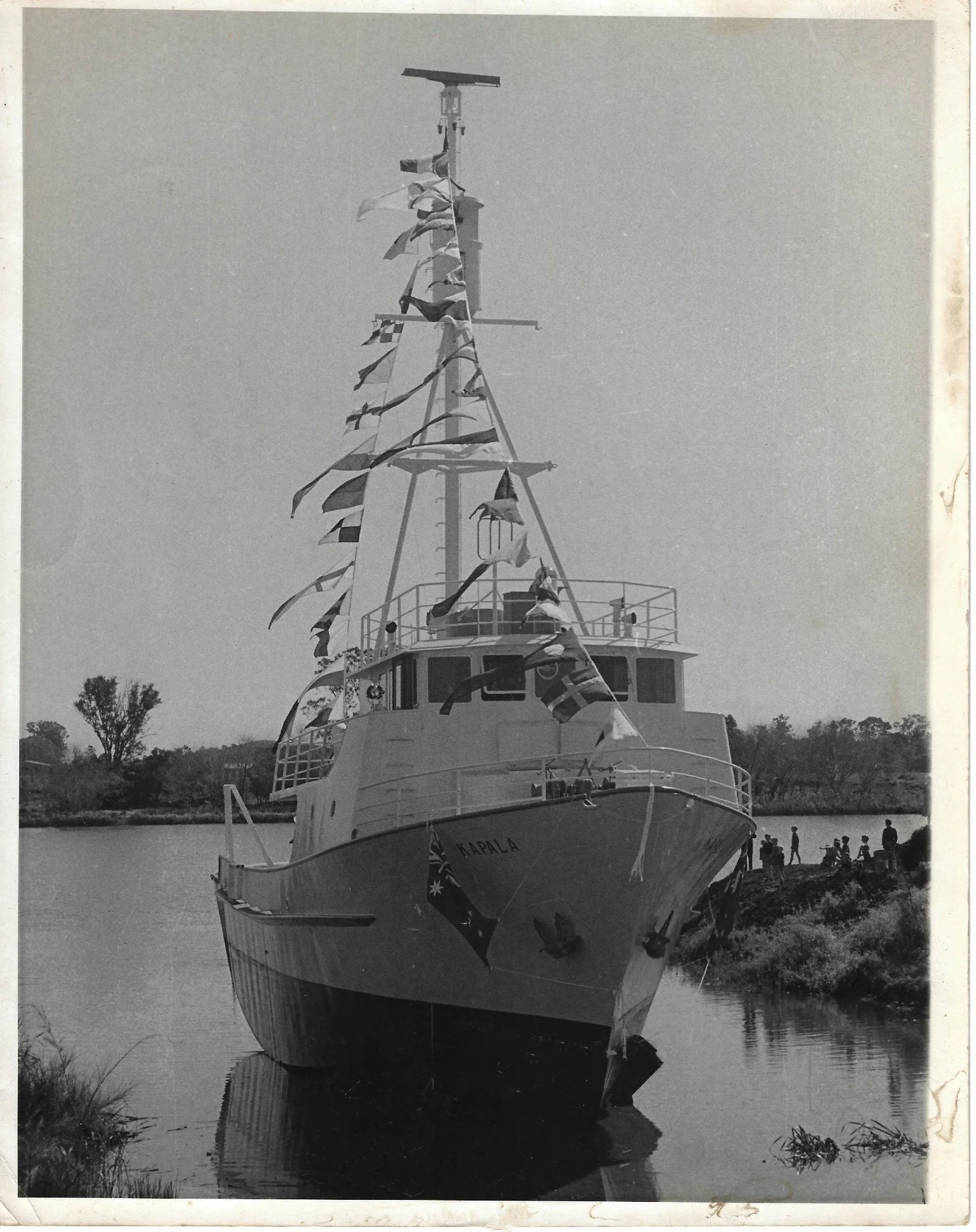 Figure 2175. RV “Kapala” running down the slipway
