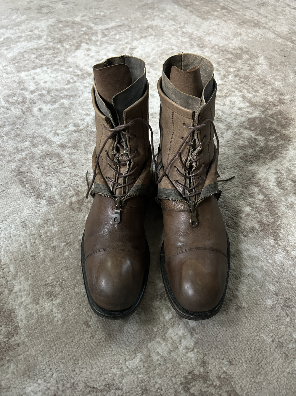 Alfredo Bannister Triple Layer Front Zip Boots — Solekeeper 