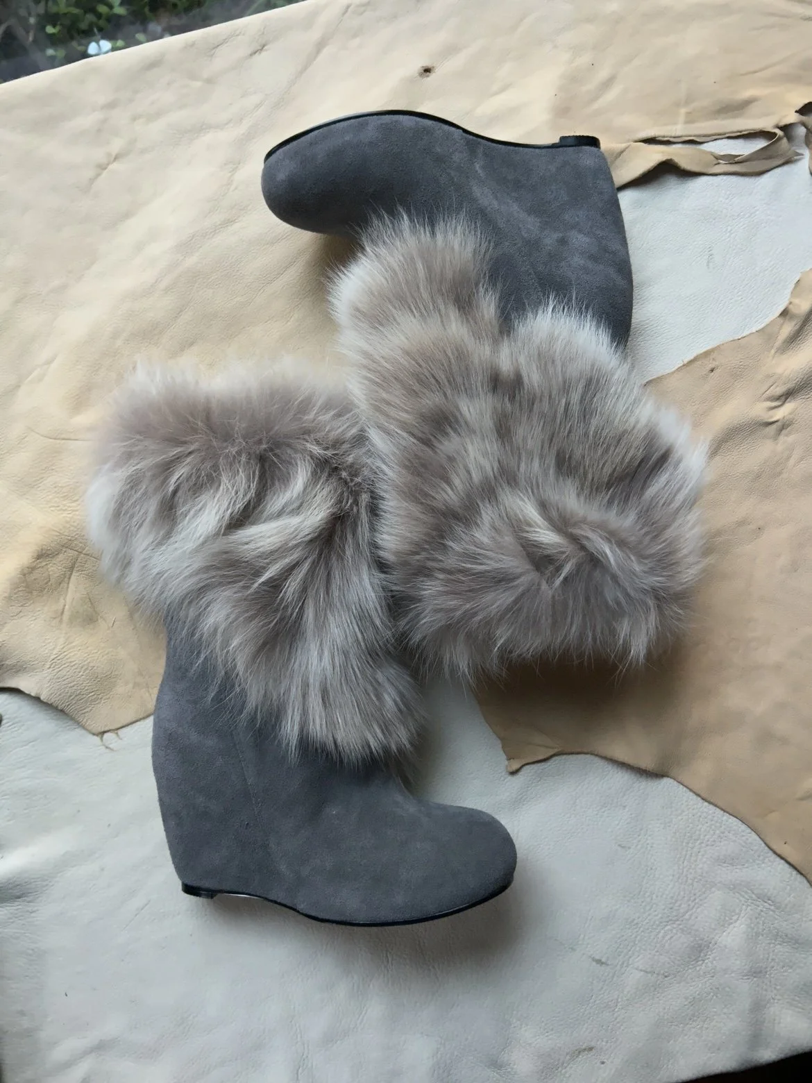 Alfredo Bannister Leather Shoes with Fur Spats — Solekeeper