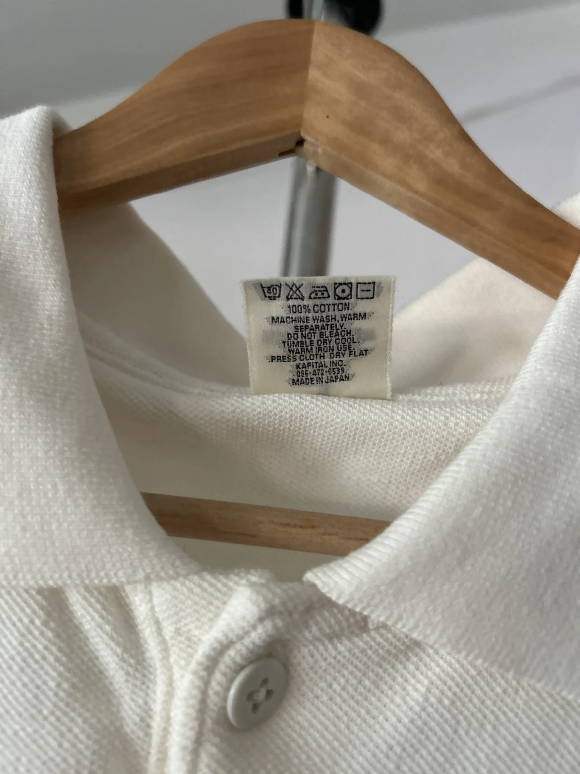 KAPITAL ポロシャツ サイズ2 白色 Kapital Embroidered Polo (2) — Solekeeper