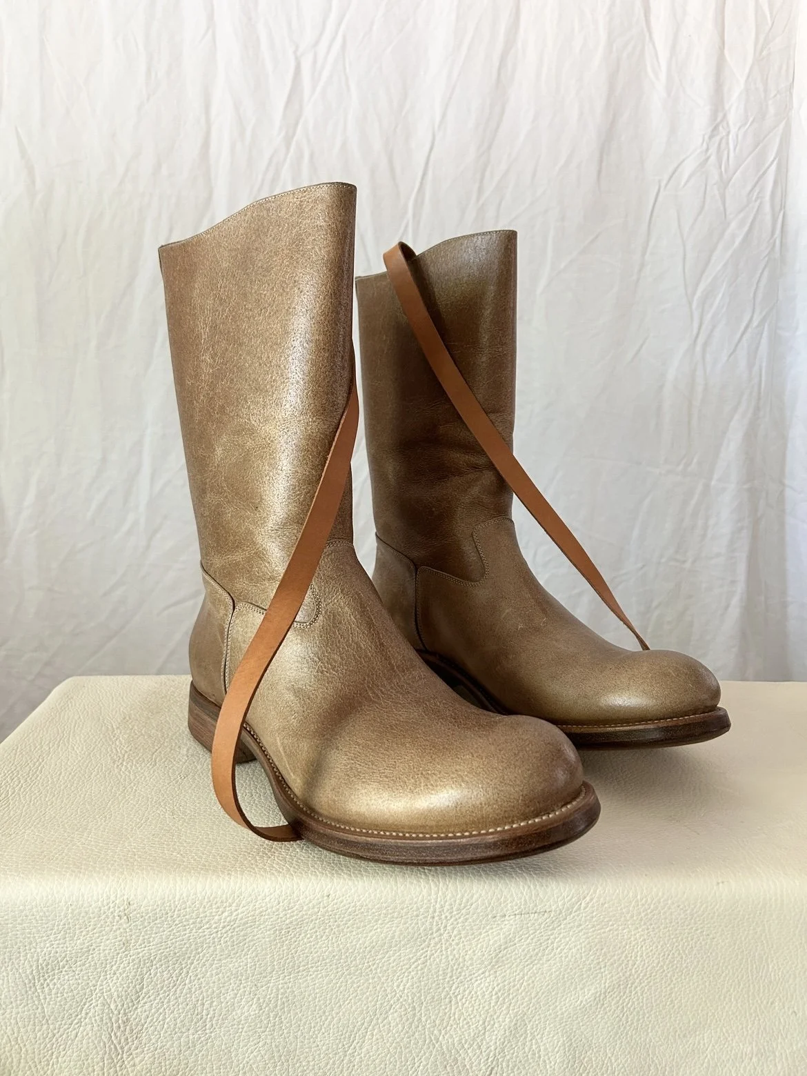 Isamu Katayama Backlash Reverse Leather Engineer Boots (42.5